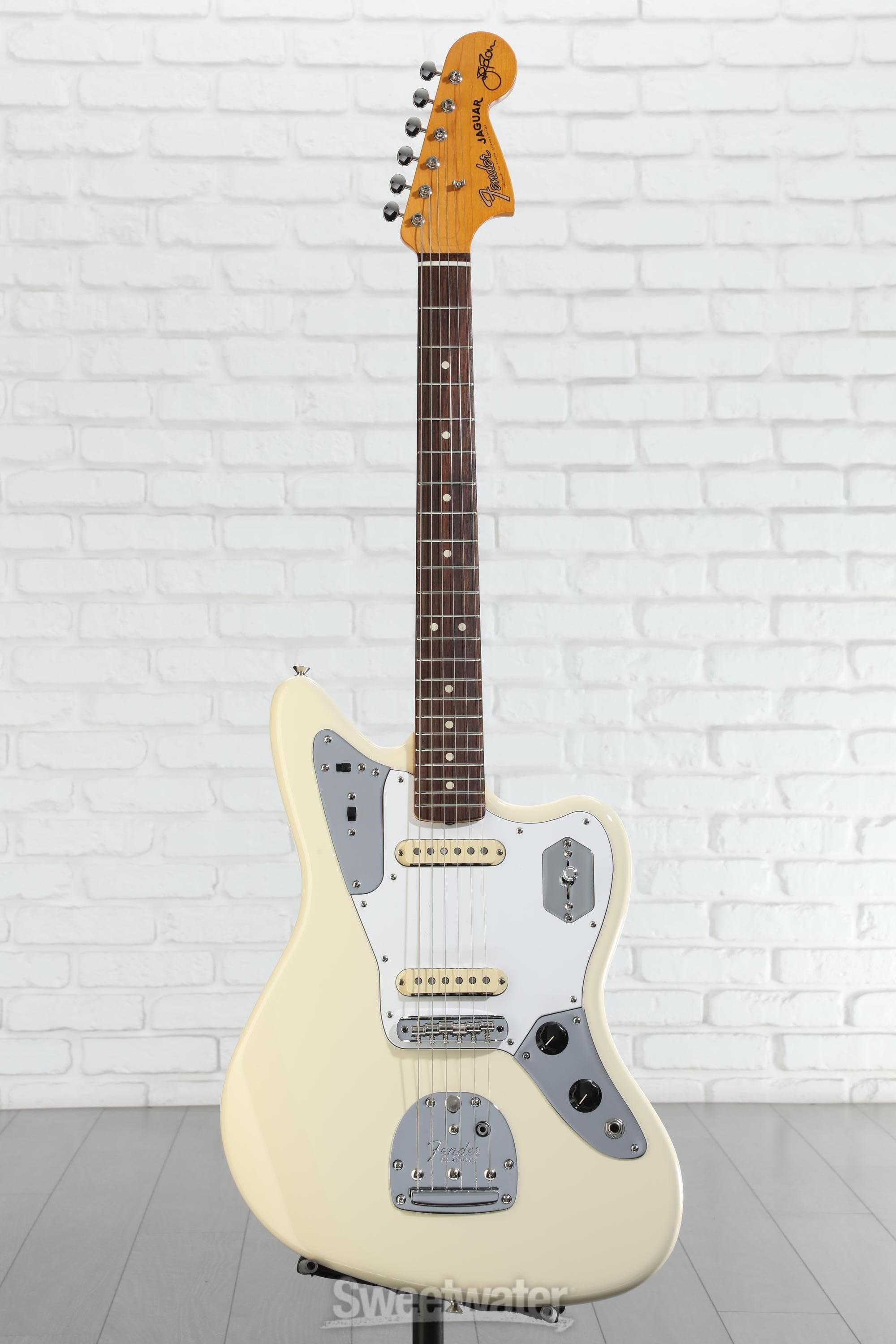 Fender Johnny Marr Jaguar - Olympic White with Rosewood