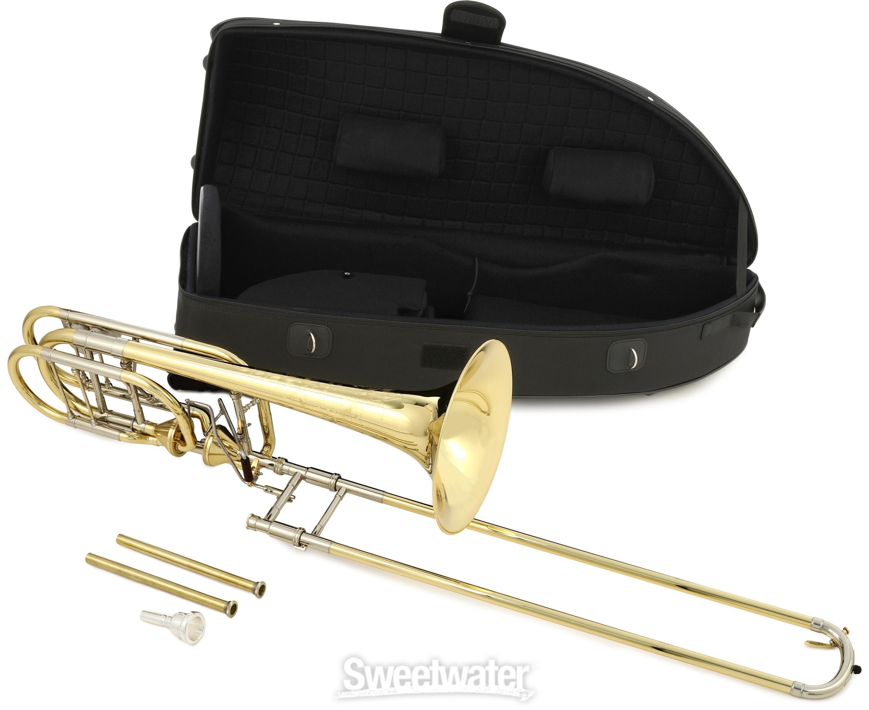 S.E. Shires TBQ36YA Q Series Bass Trombone - Clear Lacquer