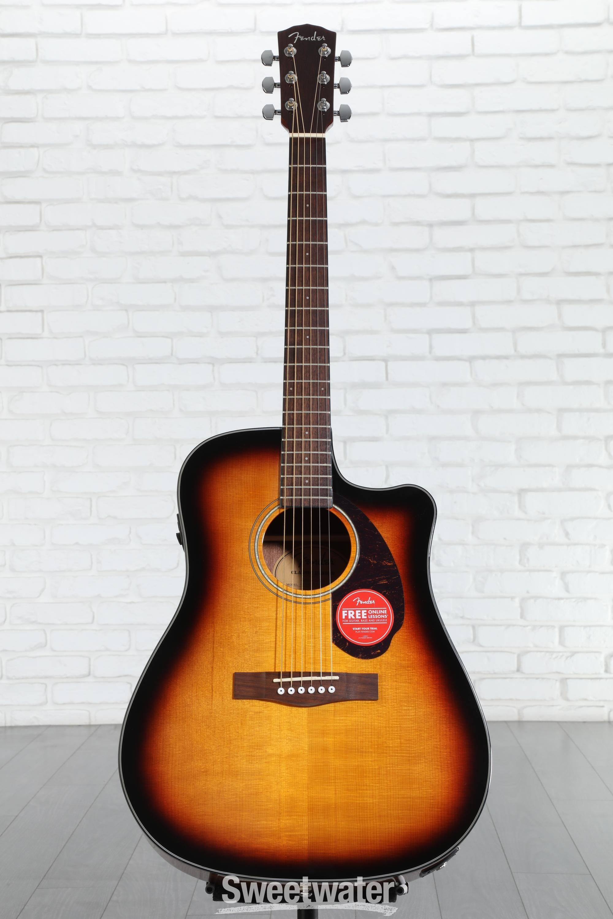 Fender CD-140SCE Dreadnought Acoustic-Electric Guitar - Sunburst