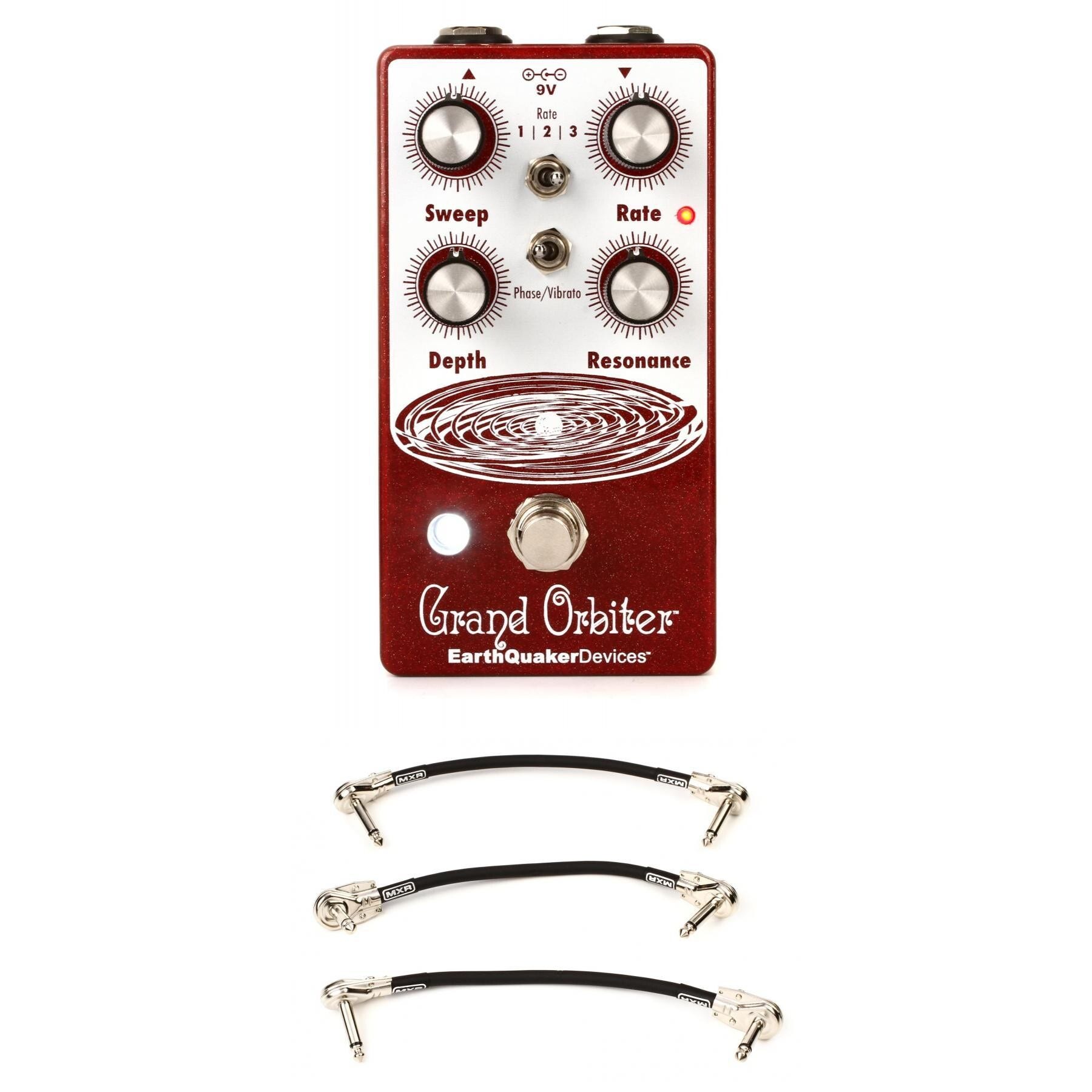 EarthQuaker Devices Grand Orbiter V3 Phaser Pedal with Patch Cables ...