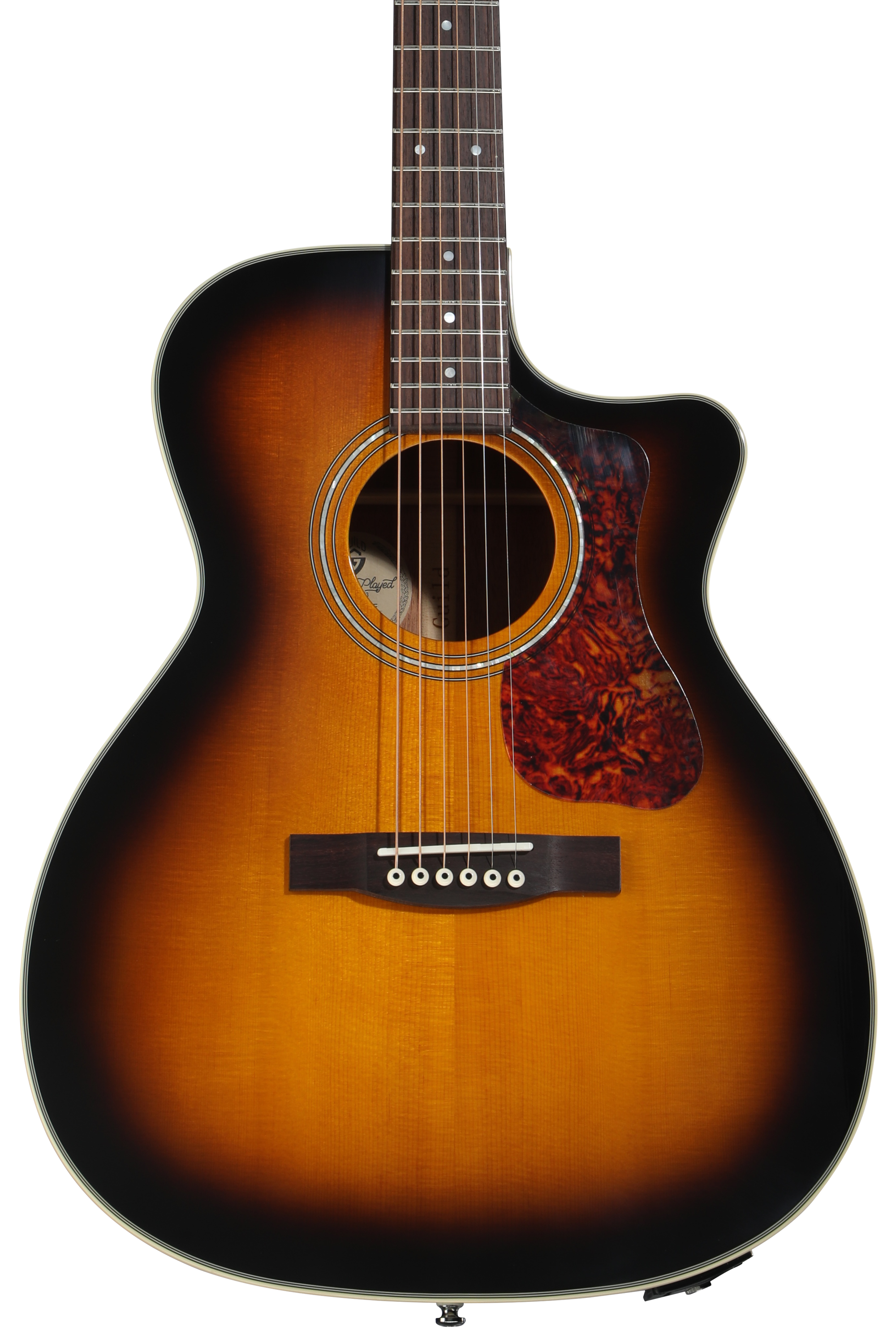 Guild ギルド エレアコ OM-140CE オール単板仕様 Guild OM-140CE Orchestra Acoustic-Electric Guitar - Antique Burst