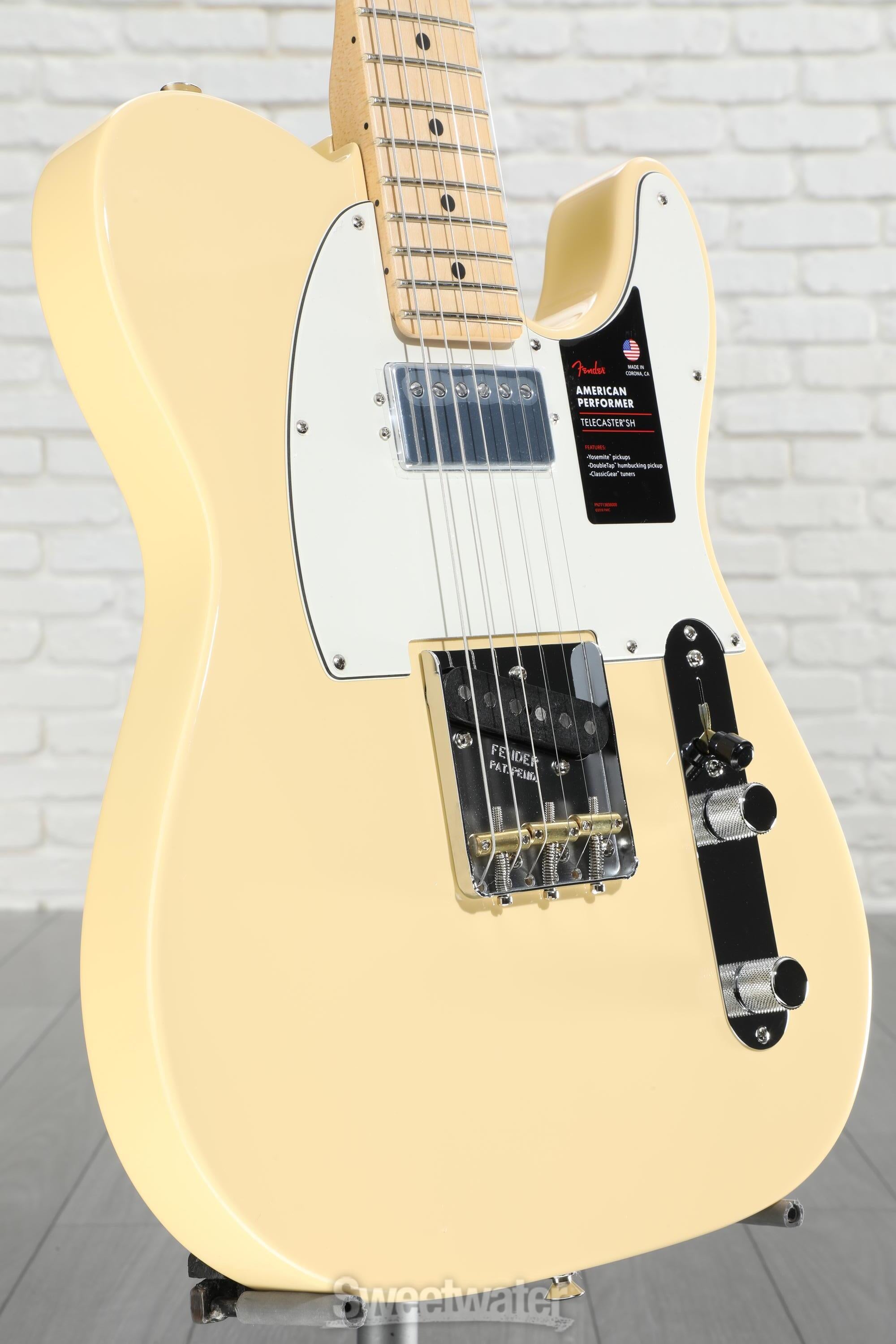 Fender American Performer Telecaster Hum - Vintage White with 