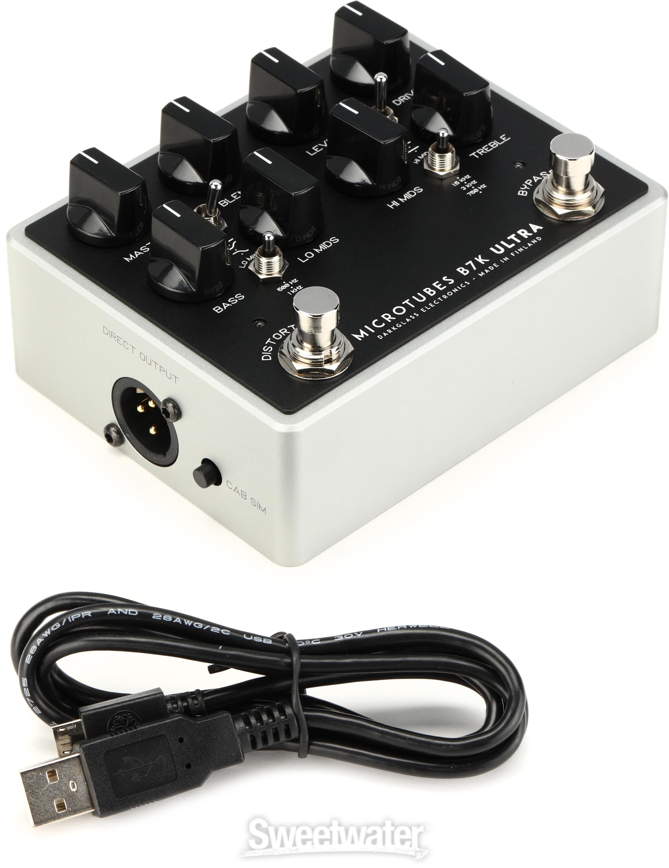 Darkglass Microtubes B7K Ultra V2 Bass Preamp Pedal with Aux In ...