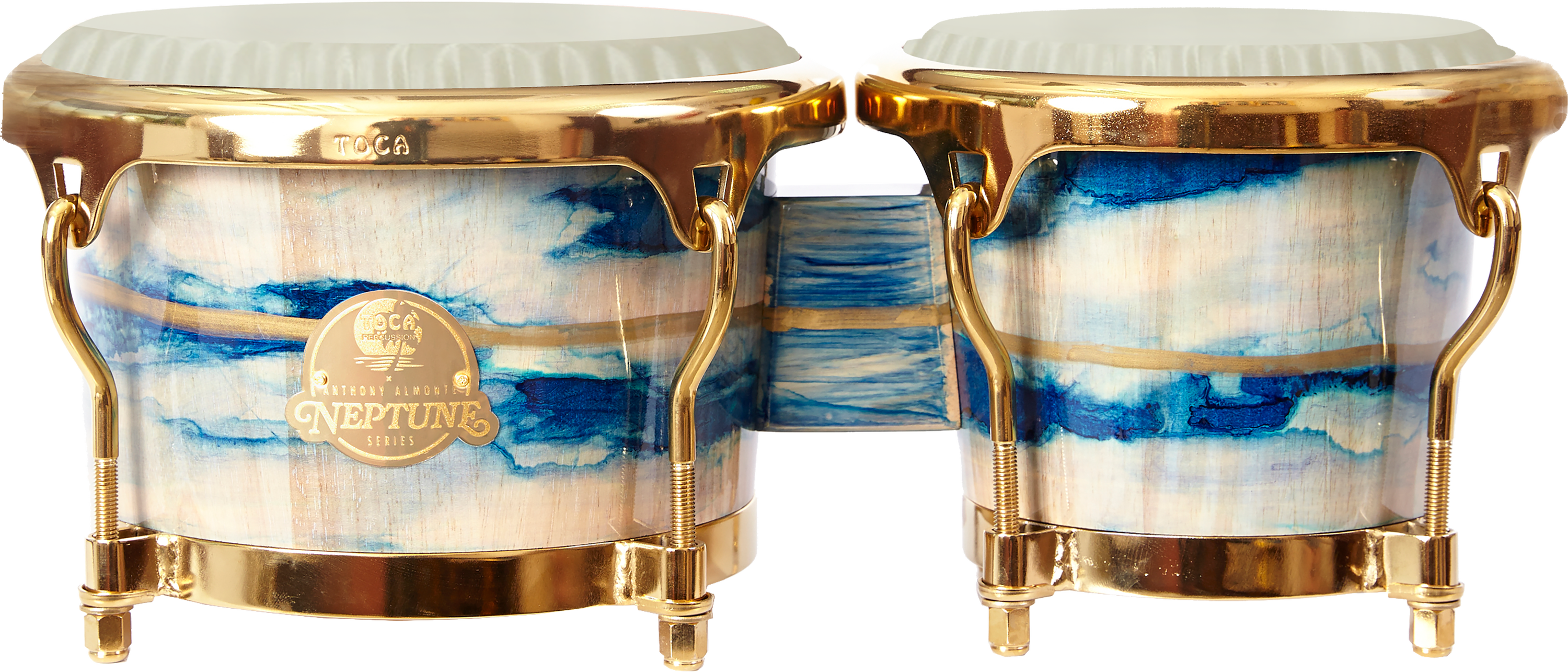 カホン  BON! Percussion Toca Percussion Anthony Almonte Neptune Signature Bongos - Blue