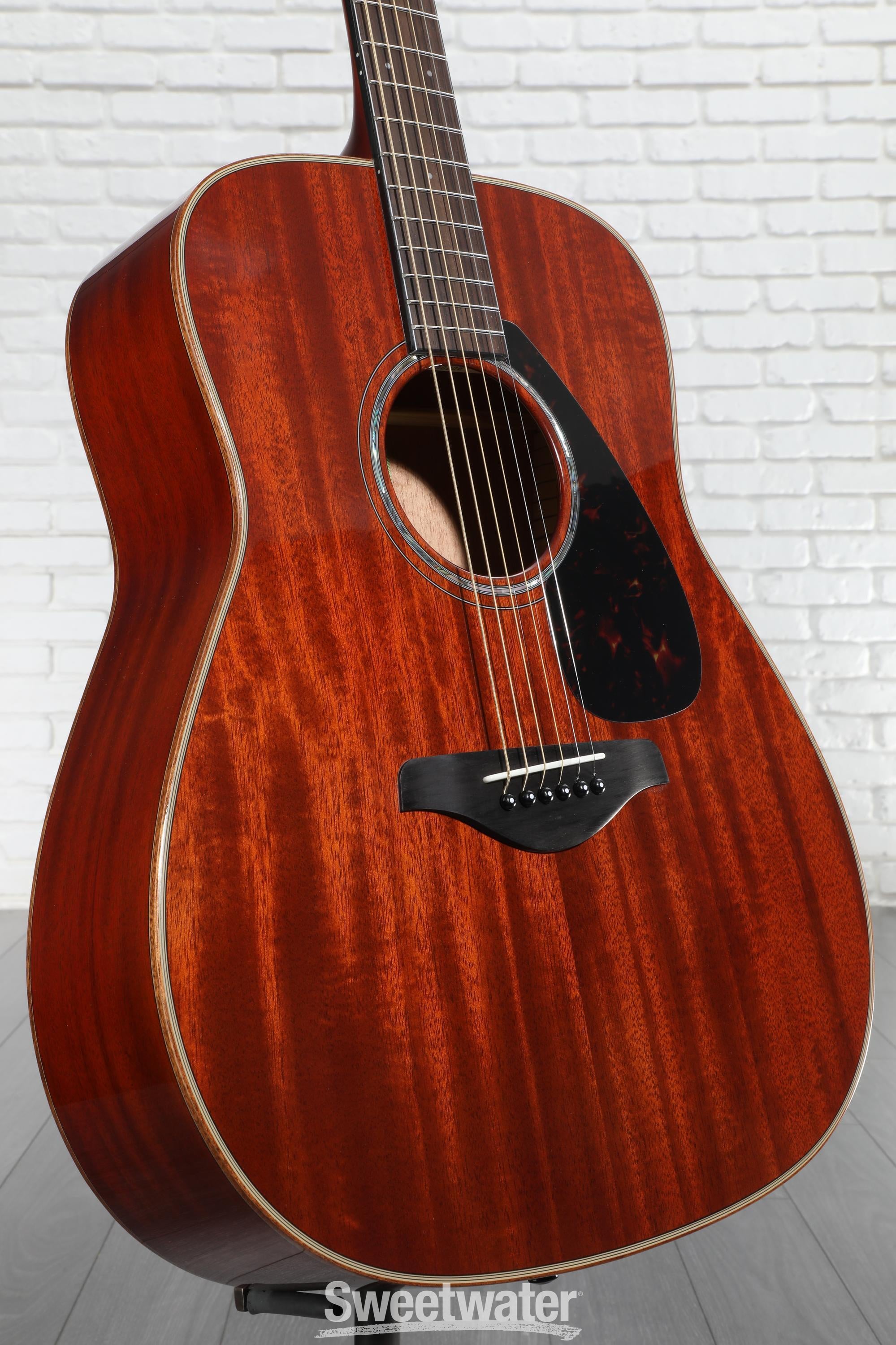 Yamaha FG850 Dreadnought Acoustic Guitar - Natural | Sweetwater