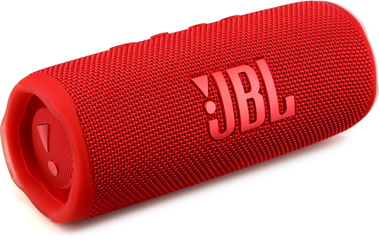 JBL Lifestyle Flip 6 Portable Waterproof Bluetooth Speaker - Red |  Sweetwater