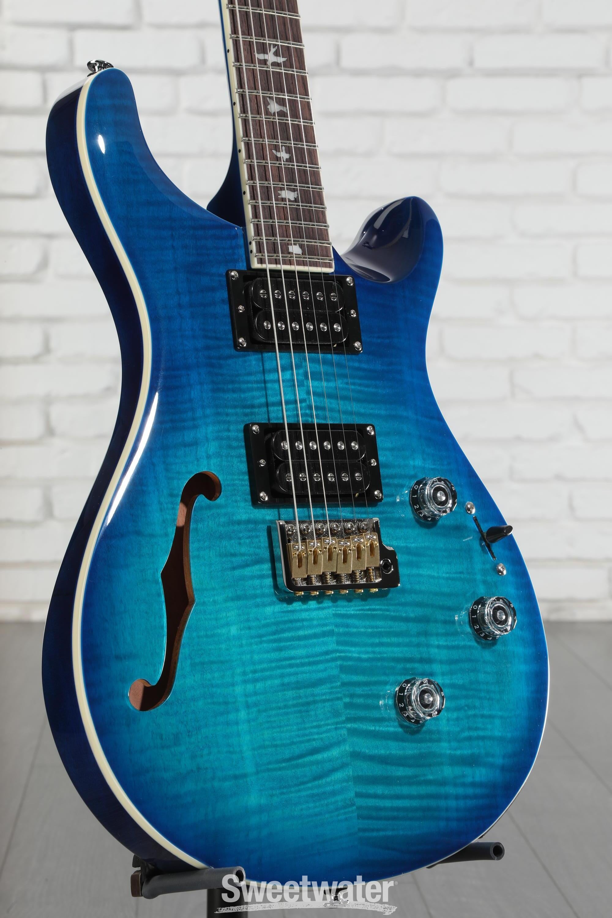 ギター PRS SE Custom 24 semi-hollow piezo Amazon.com: PRS SE Custom 24 Semi-Hollow Piezo, Lake Blue