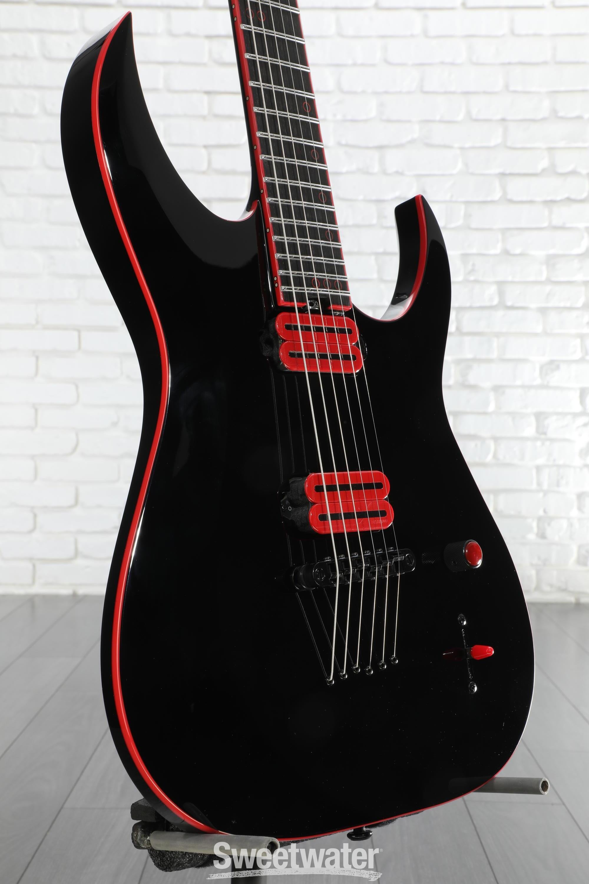Schecter Sunset-6 Red Dawn Electric Guitar - Gloss Black | Sweetwater