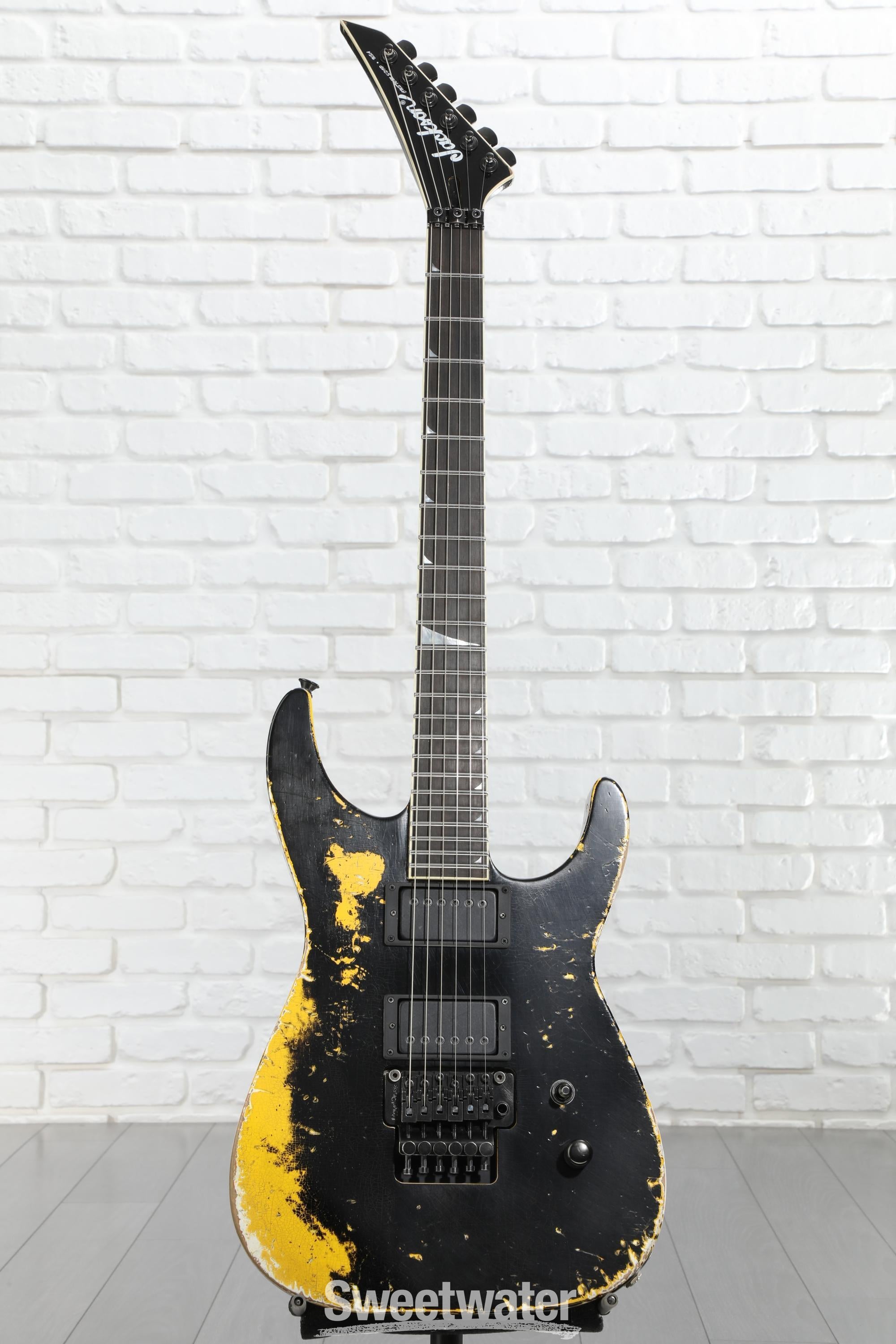 Jackson USA Tangent Series Soloist Electric Guitar - Black Over