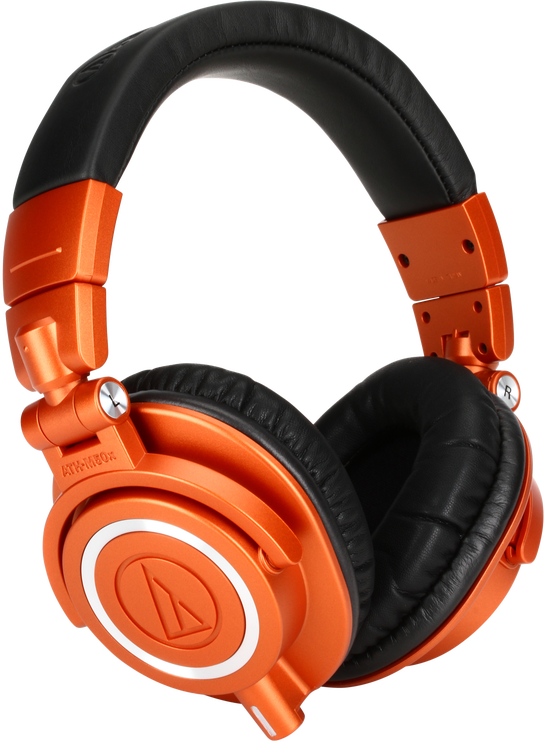  Audio-Technica ATH-M50XMO Professional Monitor Headphones,  Metallic Orange : Musical Instruments
