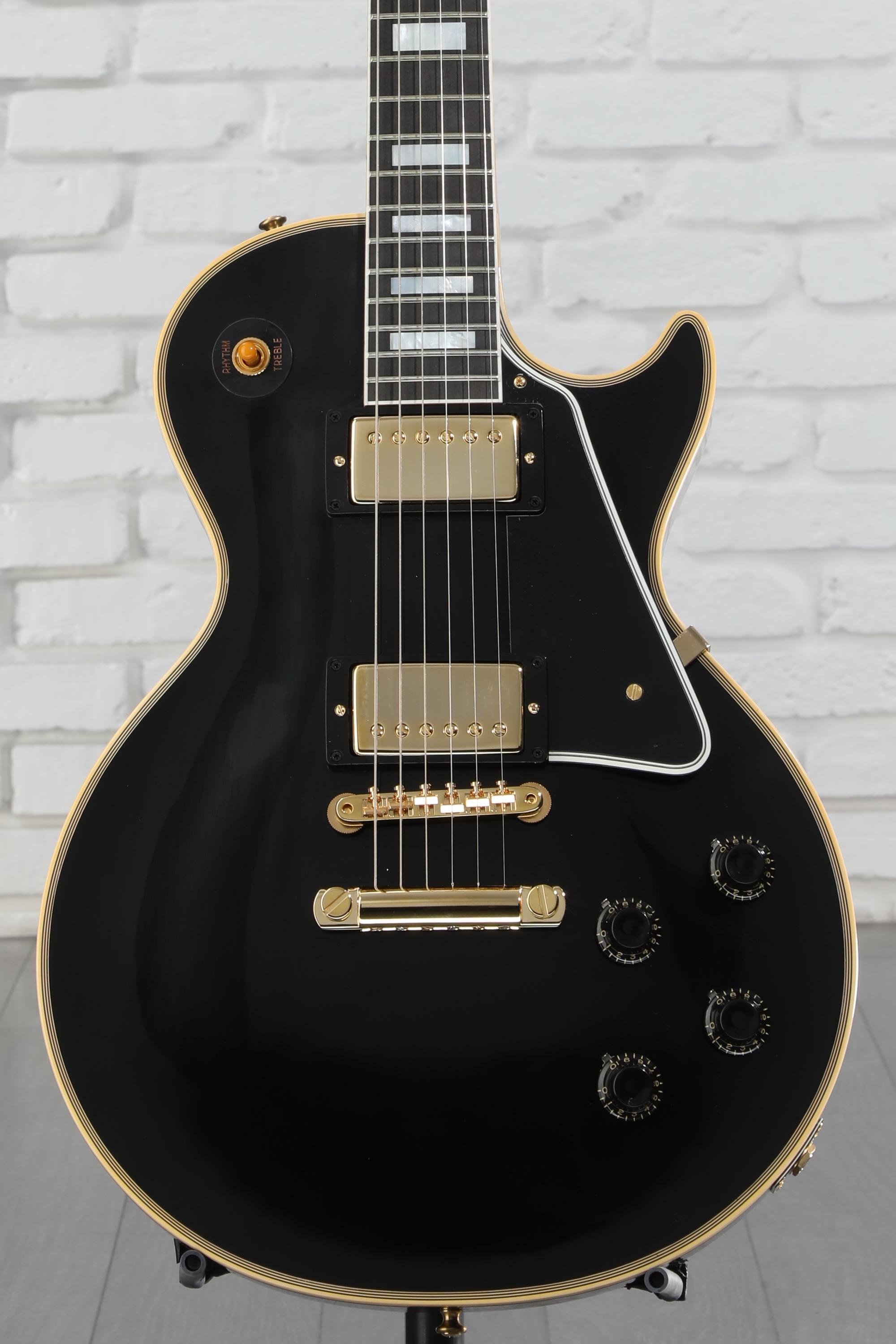 ギター Gibson Custom Shop 1957 Les Paul Reissue Gibson Custom 1957 Les Paul Custom Reissue Electric Guitar