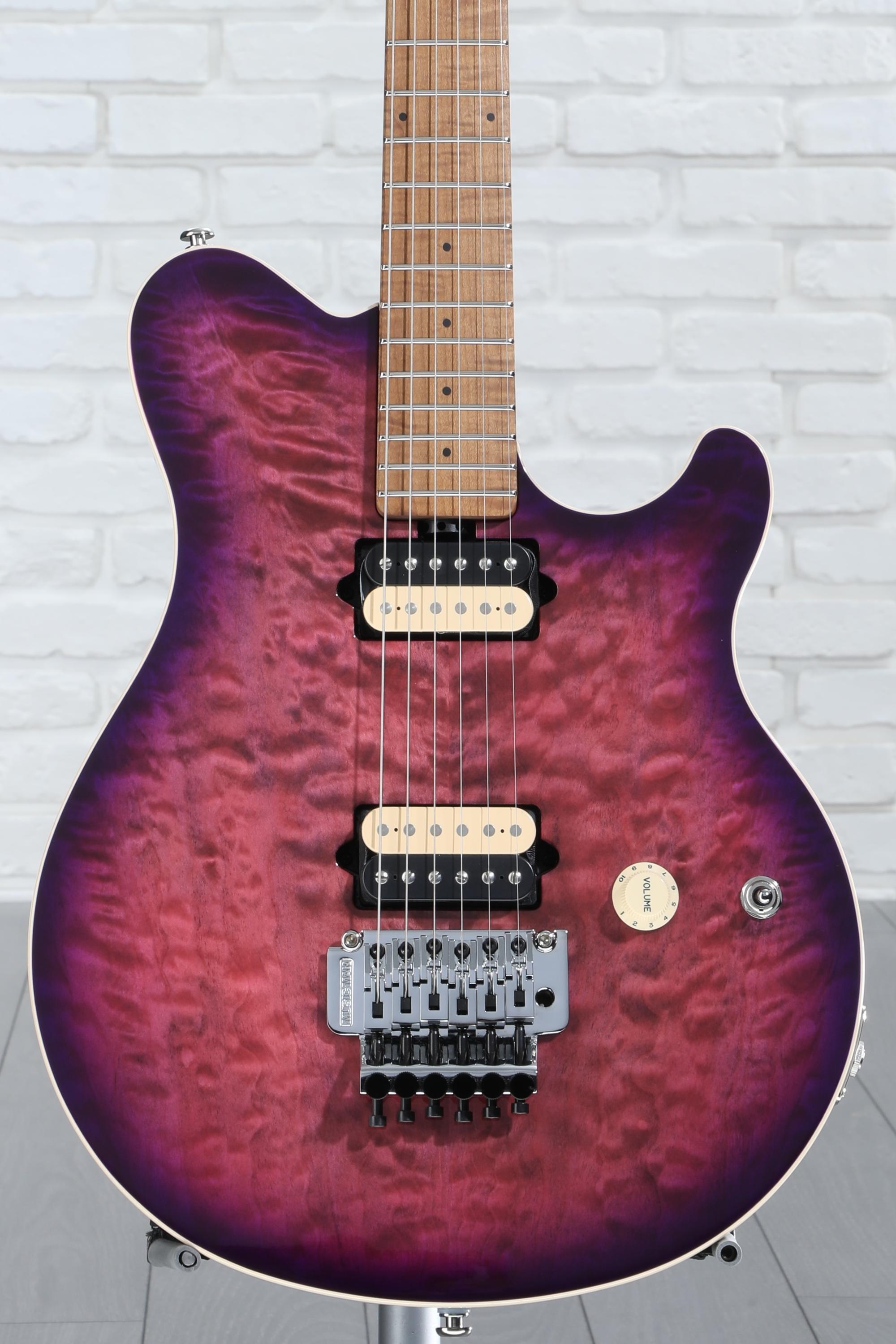 Ernie Ball Music Man Axis Electric Guitar - Olallieberry Quilt | Sweetwater