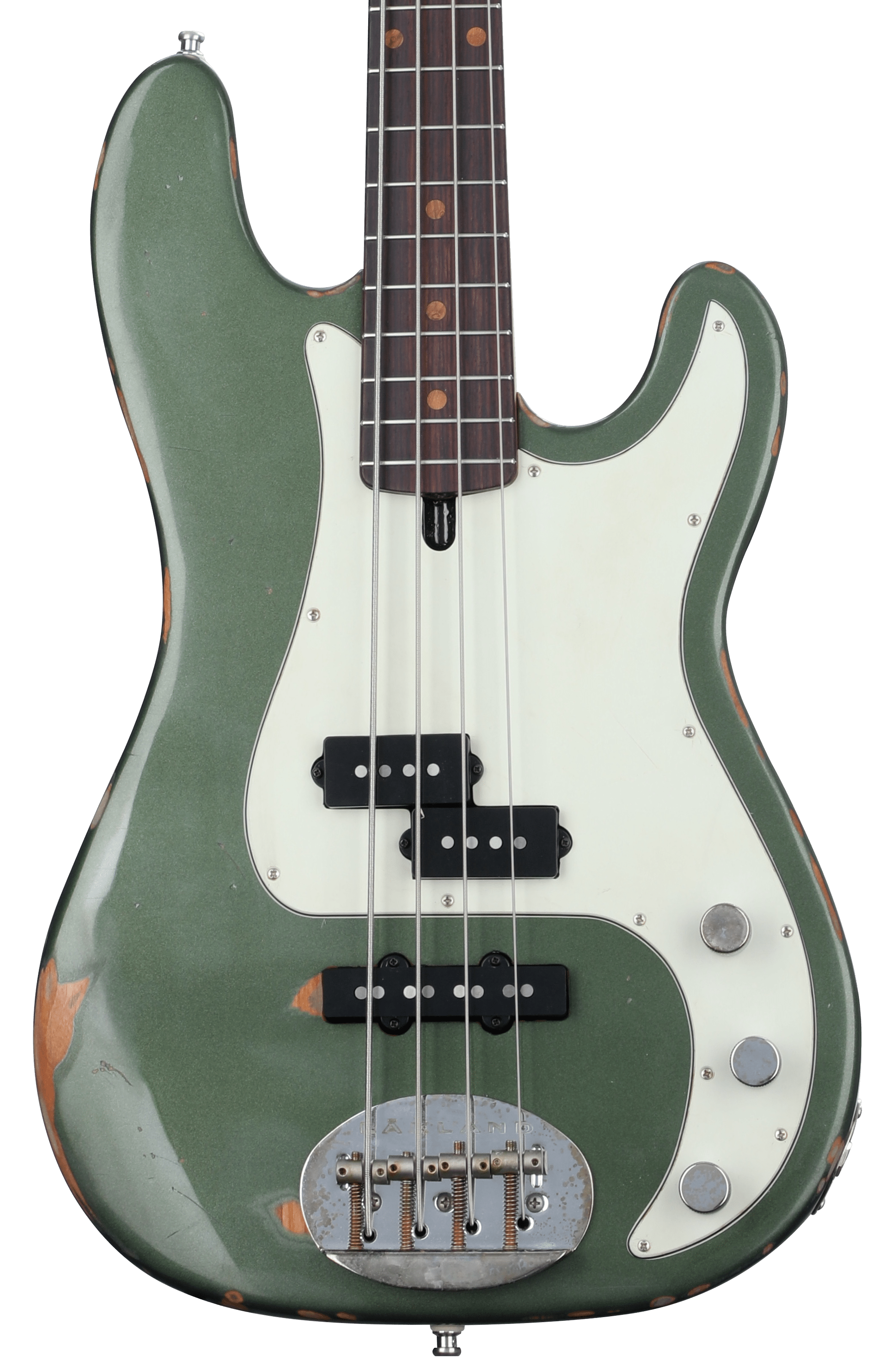 Lakland USA Classic 44-64 PJ Aged Bass Guitar - Sherwood Green - Sweetwater  Exclusive