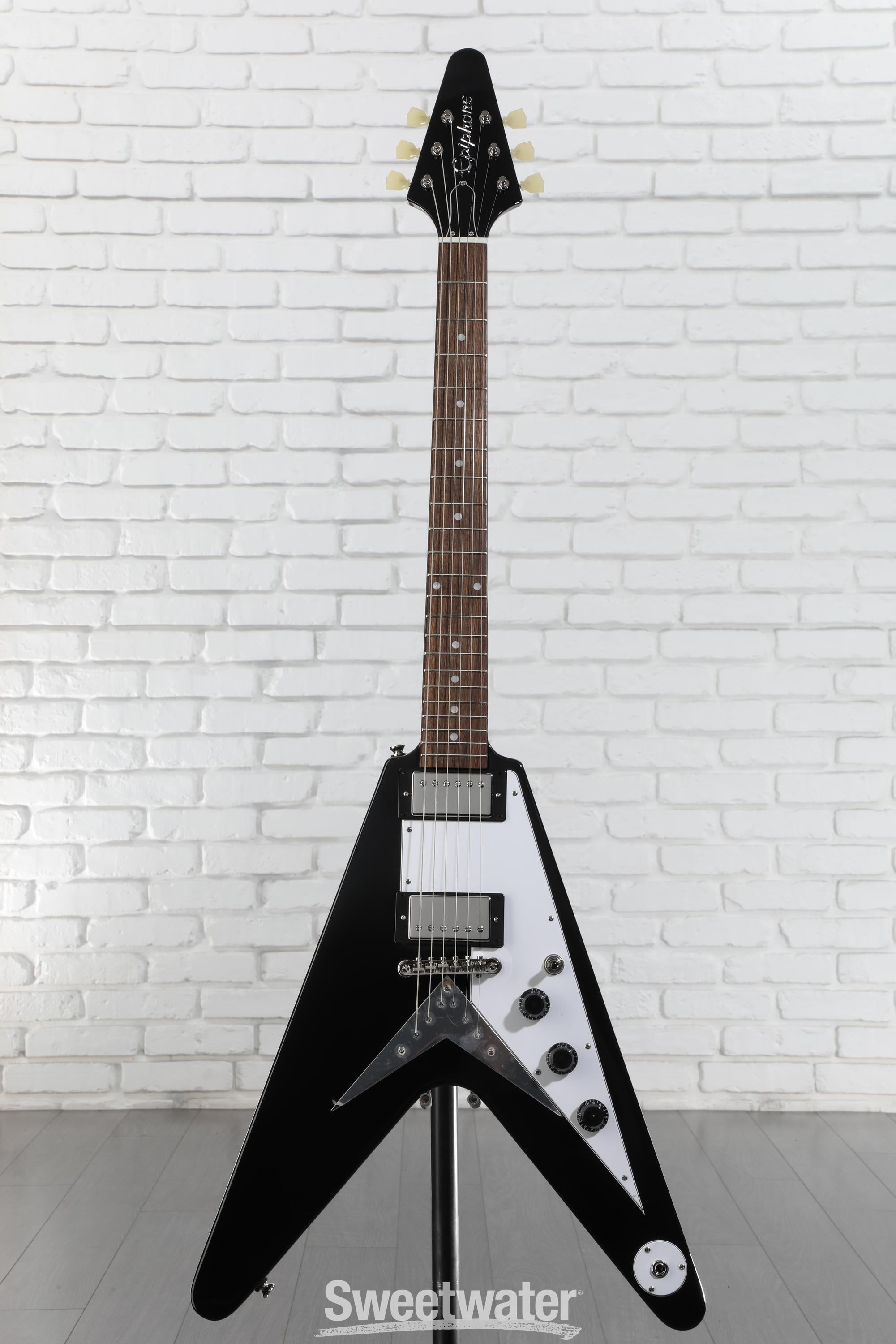 EPIPHONE ( エピフォン ) Flying V Ebony Epiphone Flying V, Ebony | Epiphone