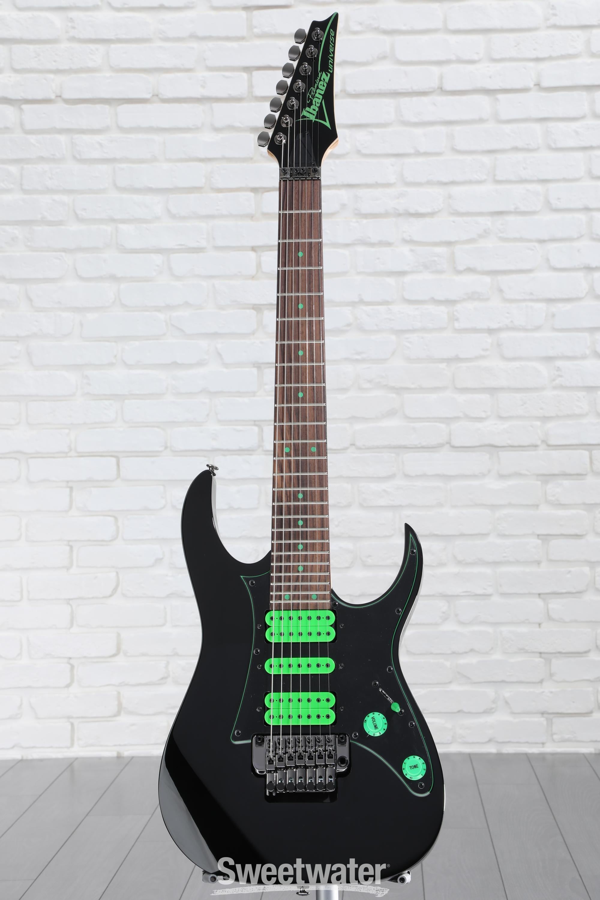 Ibanez Steve Vai Signature Premium Universe UV70P 7-string Electric Guitar  - Black