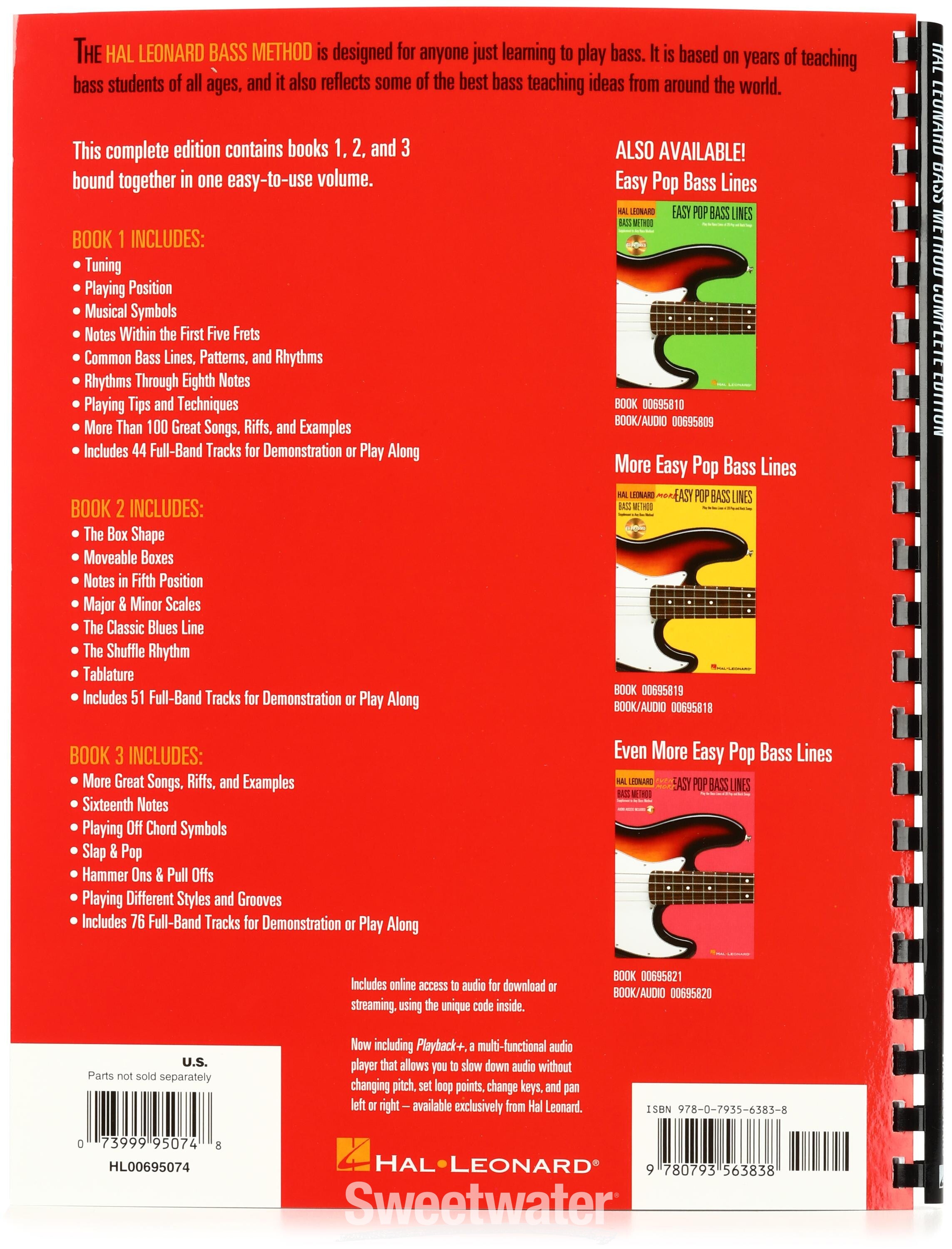 Hal Leonard Bass Method Complete Edition with Online Audio