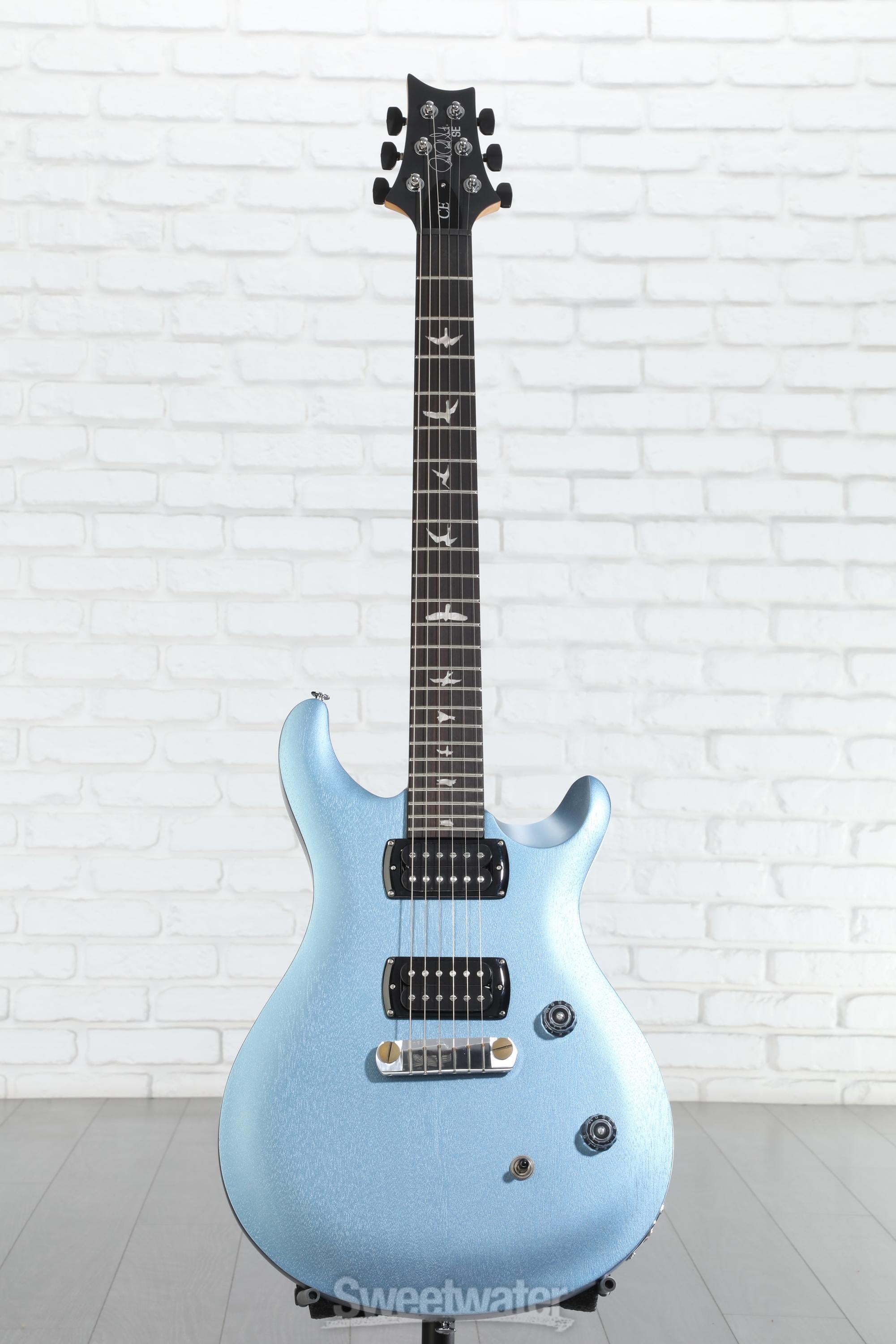 PRS SE CE24 Standard Satin Stoptail Electric Guitar - Ice Blue Metallic
