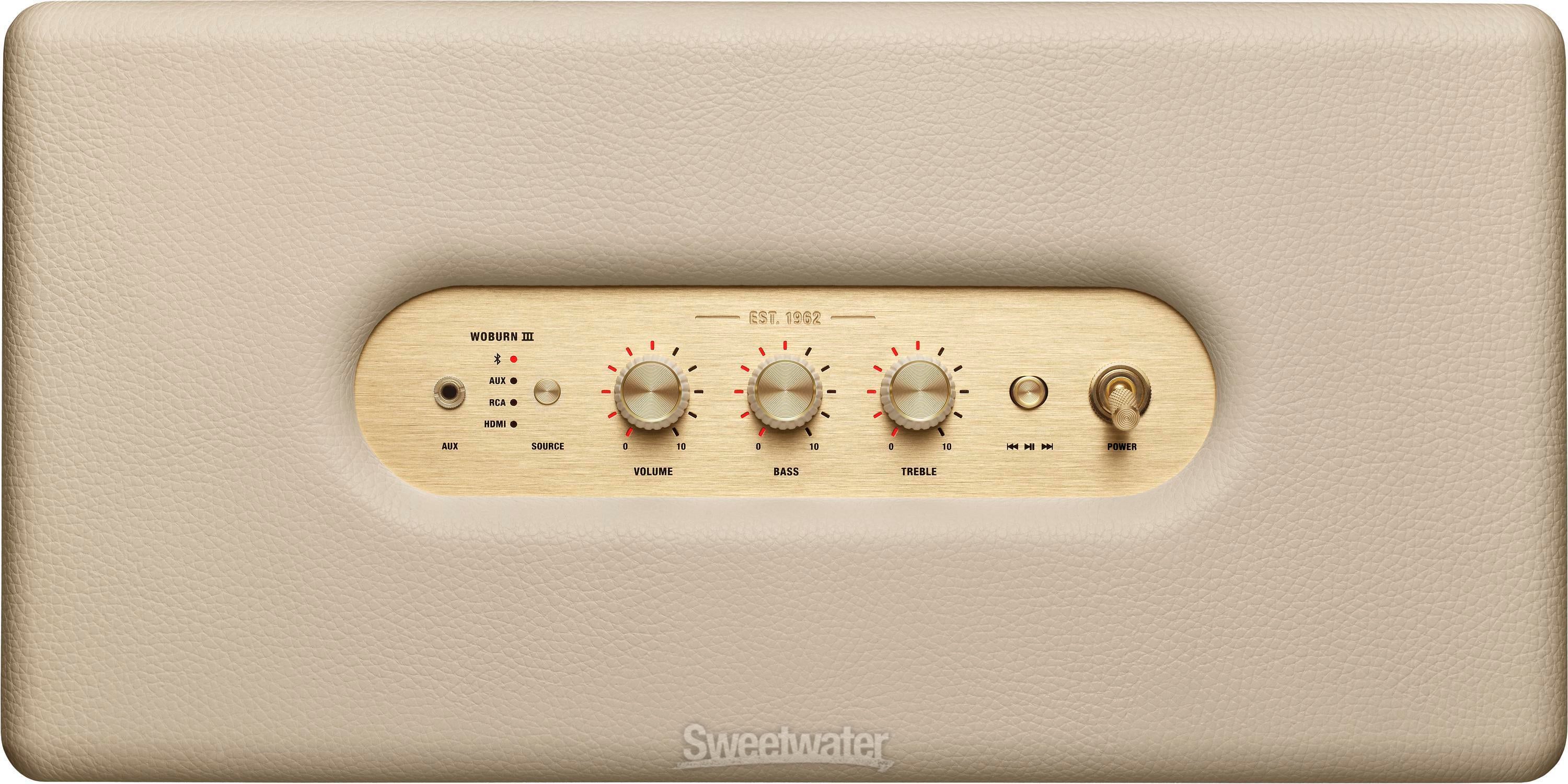 Marshall WOBURN III クリーム Marshall Woburn III Bluetooth Speaker - Cream | Sweetwater