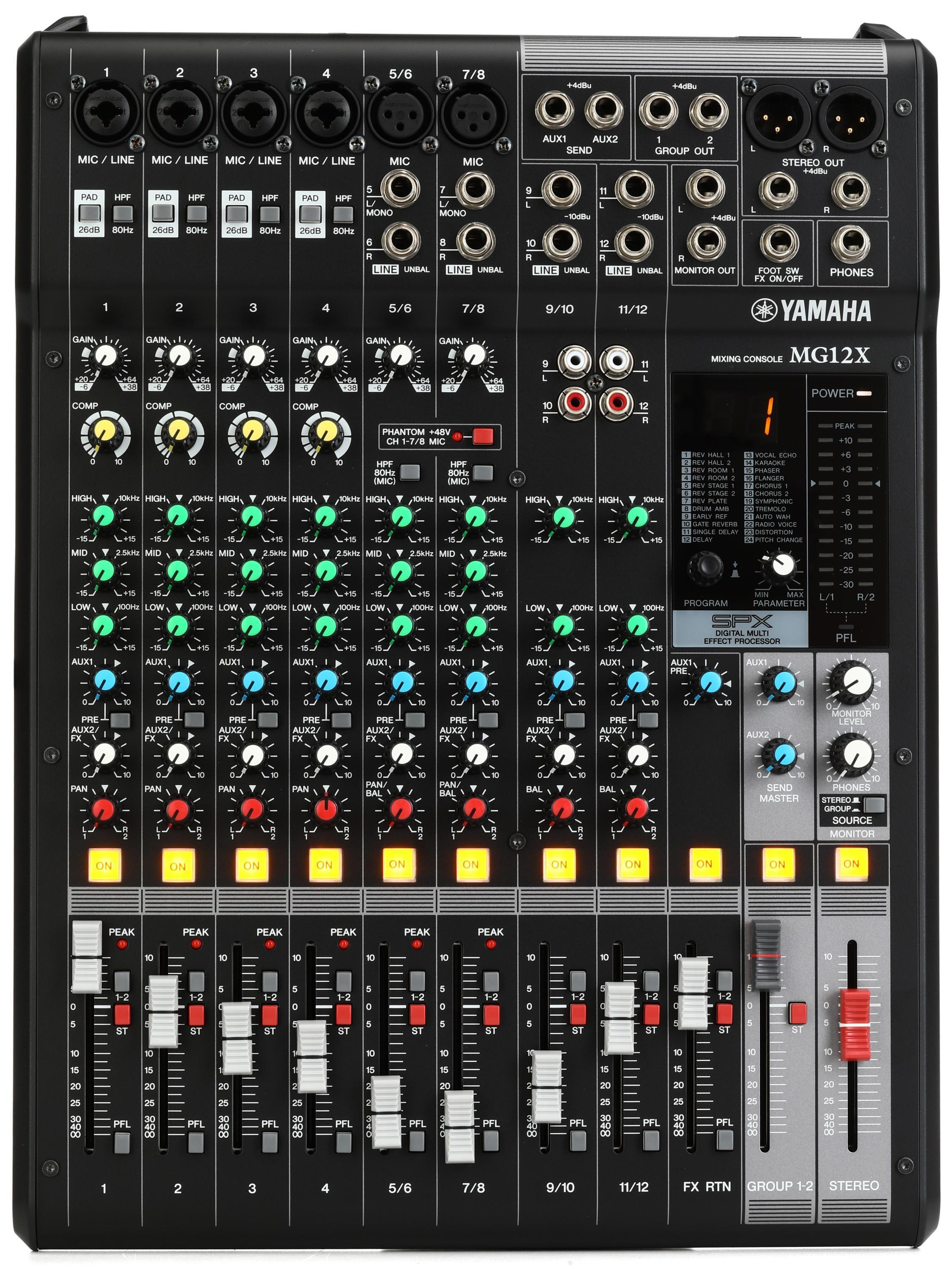 Yamaha MG12X CV 12-channel Stereo Mixer