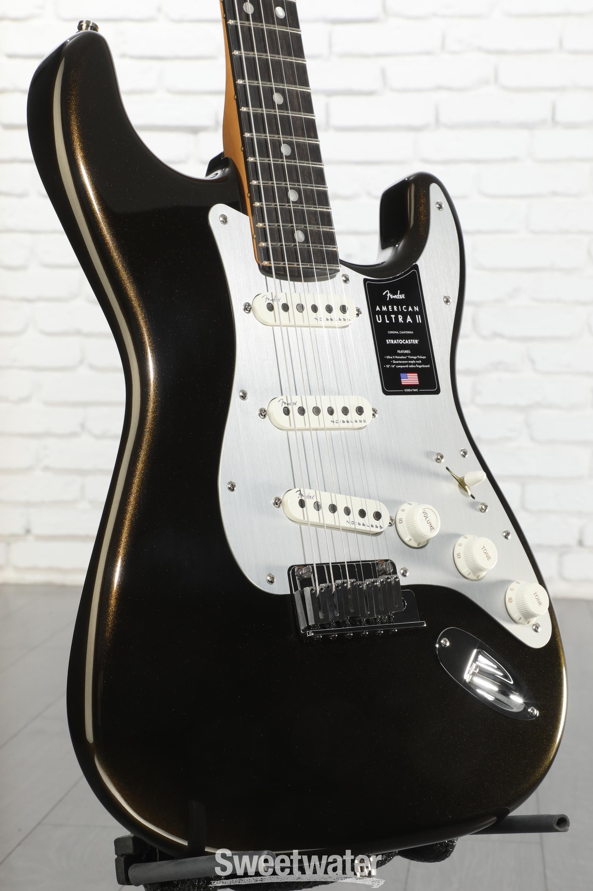 Fender American Ultra II Stratocaster Electric Guitar - Texas Tea