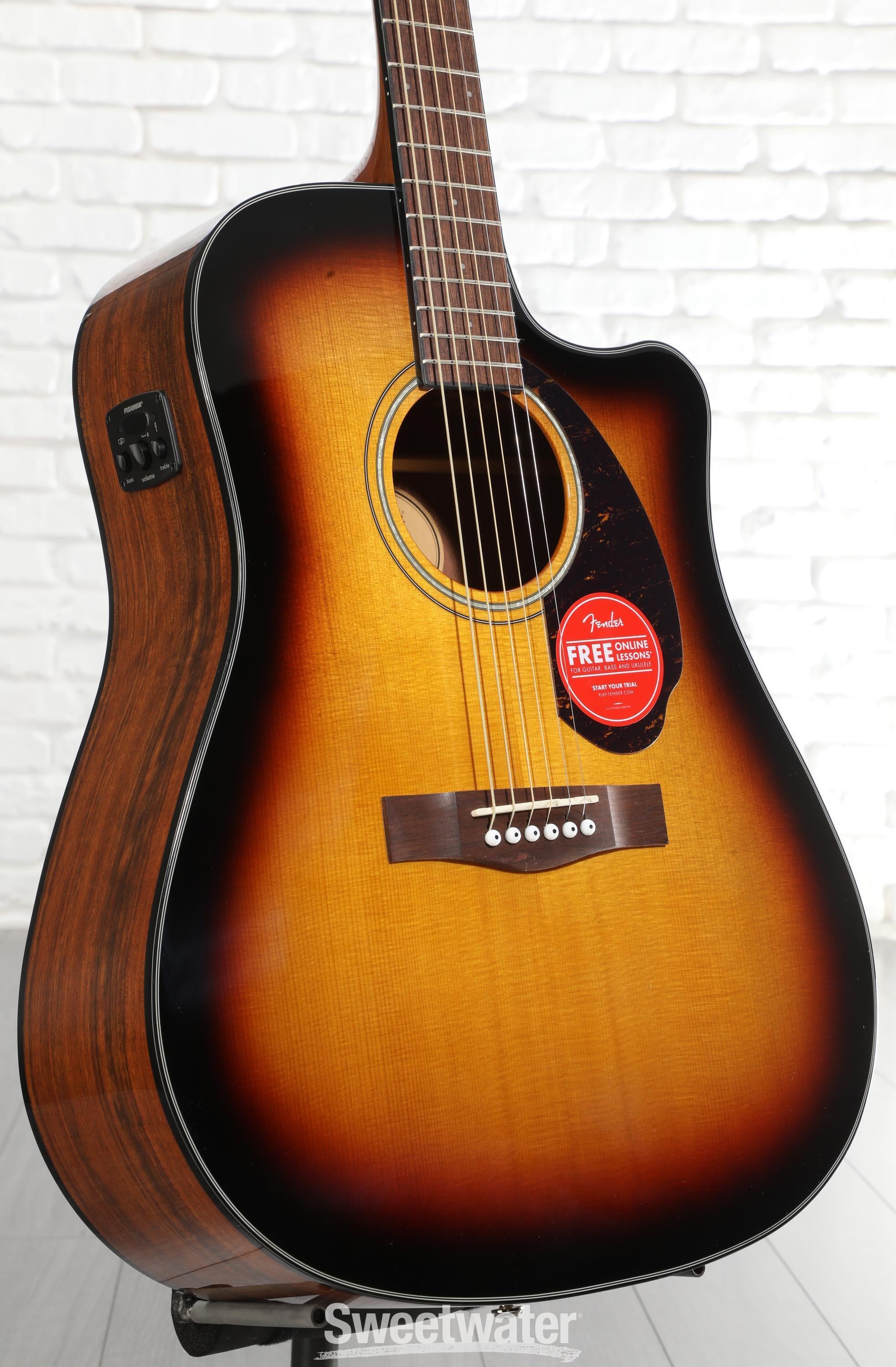 Photo of Fender CD-140SCE Dreadnought Acoustic-Electric Guitar - Sunburst