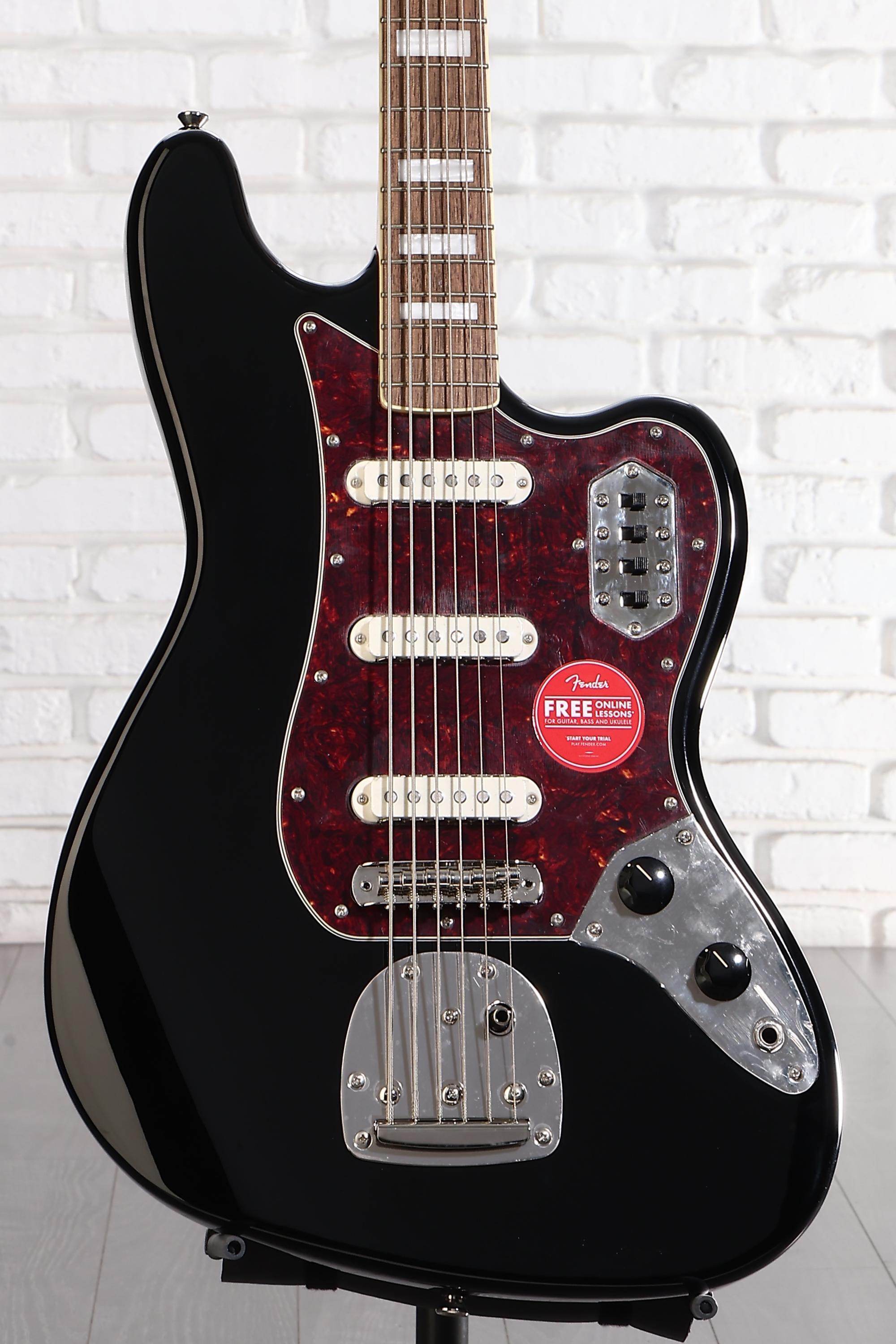 ベース Squier Classic Vibe Bass VI Squier Classic Vibe Bass VI - black Str shape electric guitar