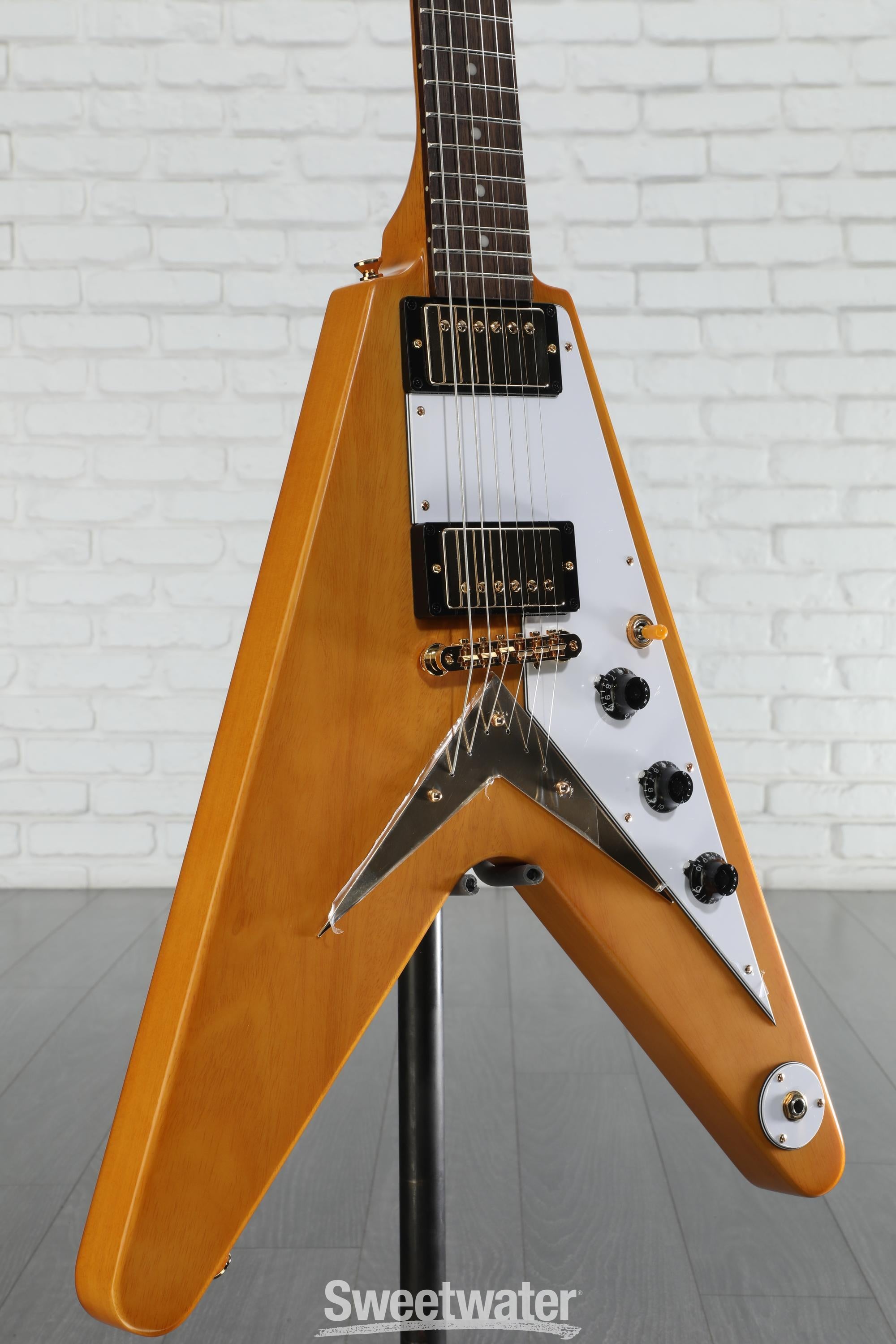 【美品】バーストバッカー3搭載！Epiphone Flying V Korina 美品】バーストバッカー3搭載！Epiphone Flying V Korina