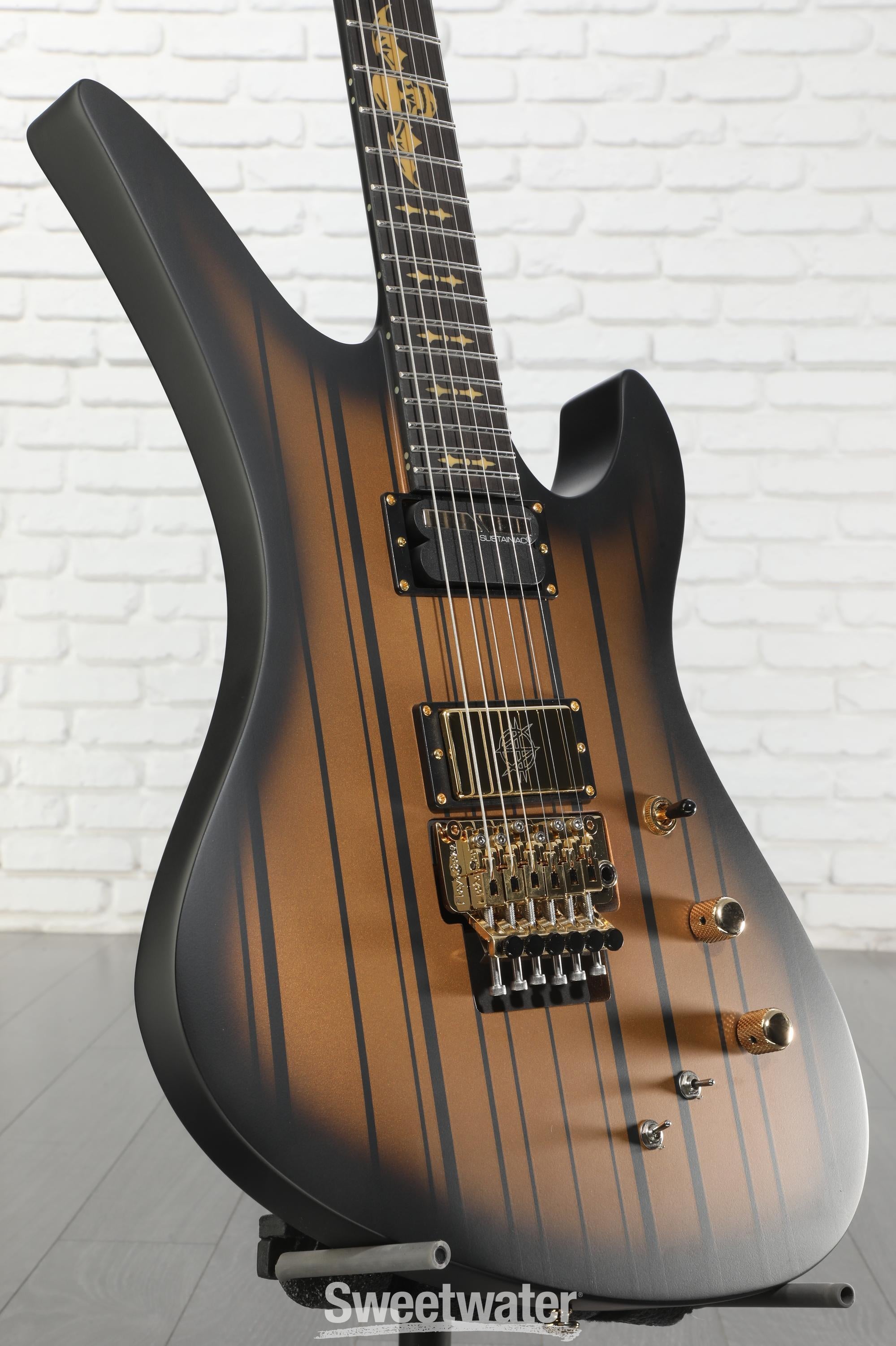 Schecter Synyster Gates Custom-S Electric Guitar - Satin Gold Burst