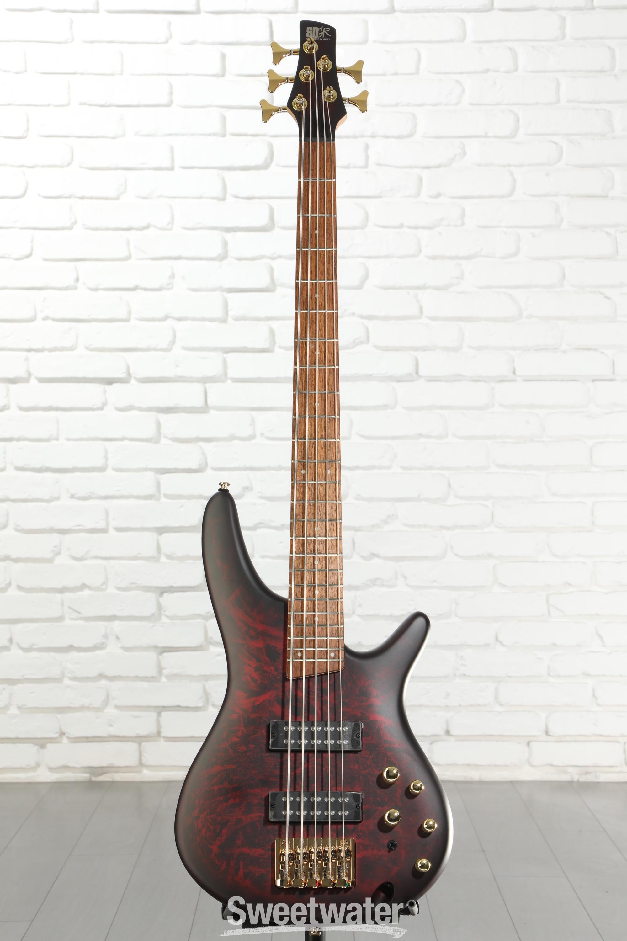 Ibanez SR Standard SR305E 5-string Bass Guitar - Wine Red Frozen