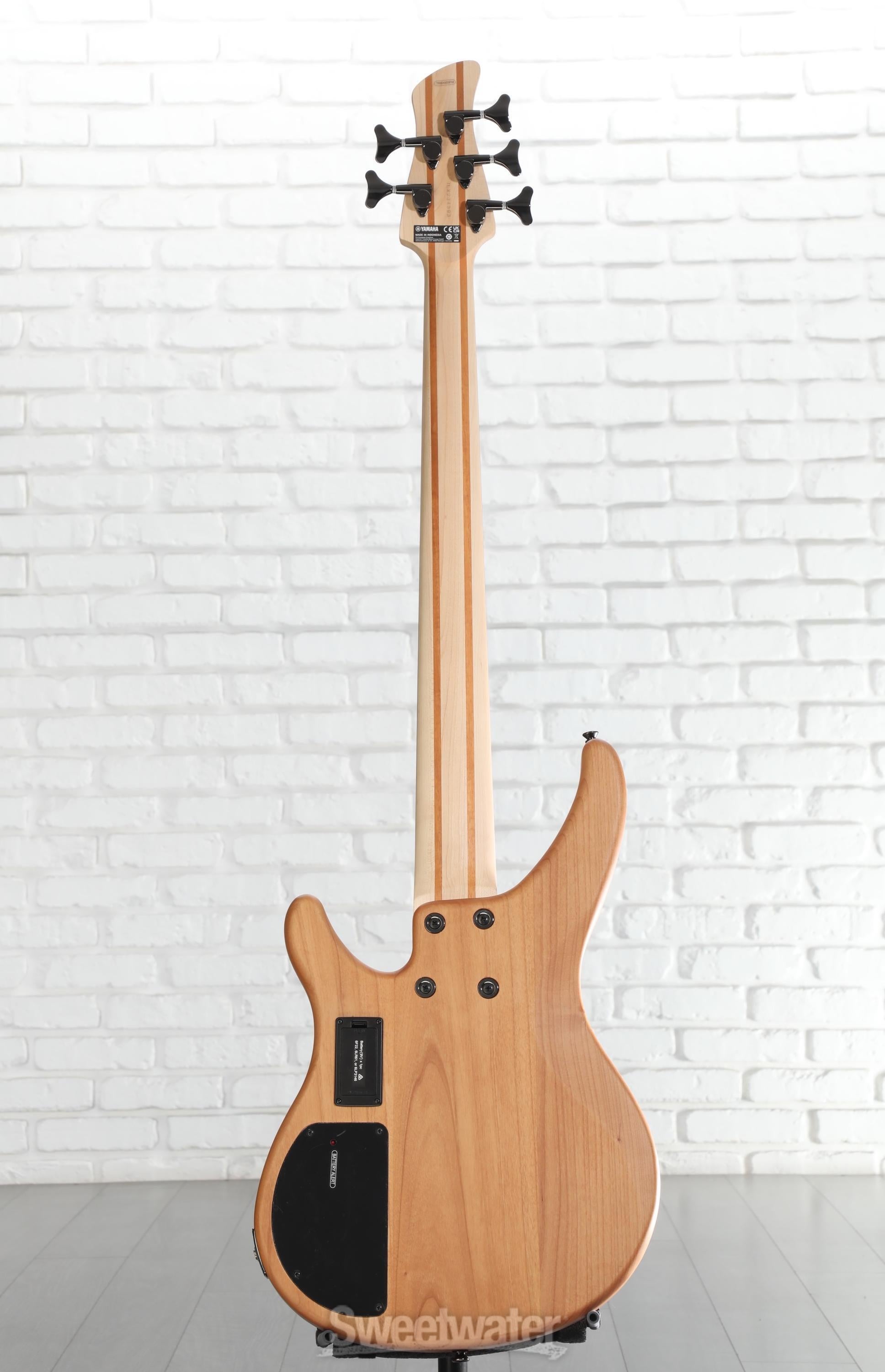 Yamaha TRBX605FM 5-string Bass Guitar - Natural Satin | Sweetwater