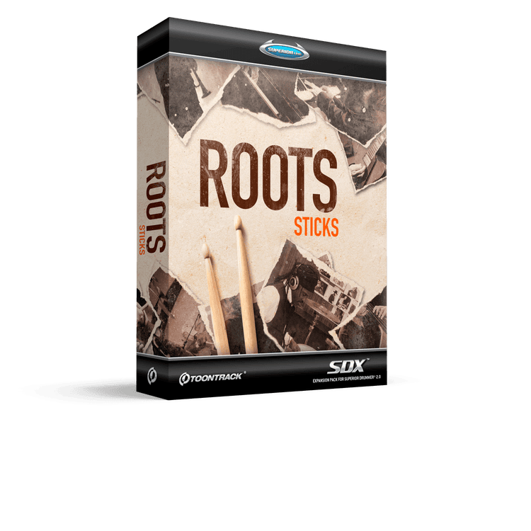 Toontrack Roots SDX - Sticks Sound Expansion | Sweetwater