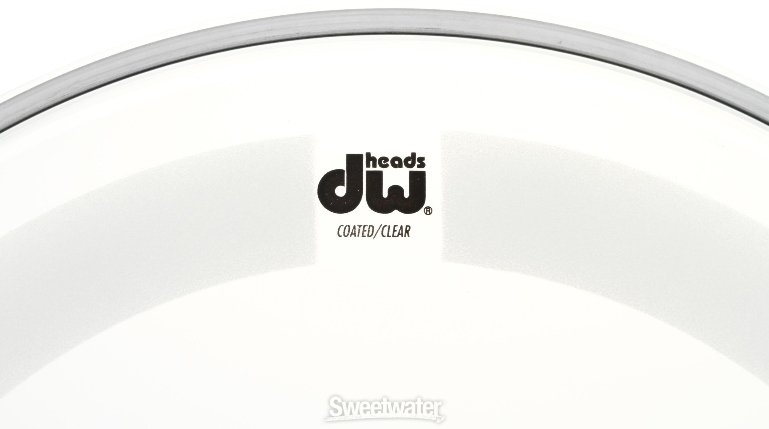 Dw coated deals clear drum heads