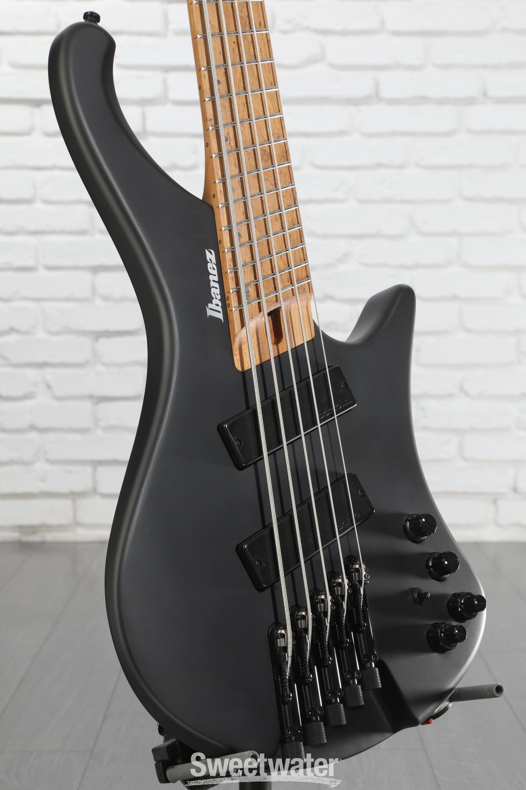 Ibanez Bass Workshop EHB1005MS Bass Guitar - Black Flat | Sweetwater