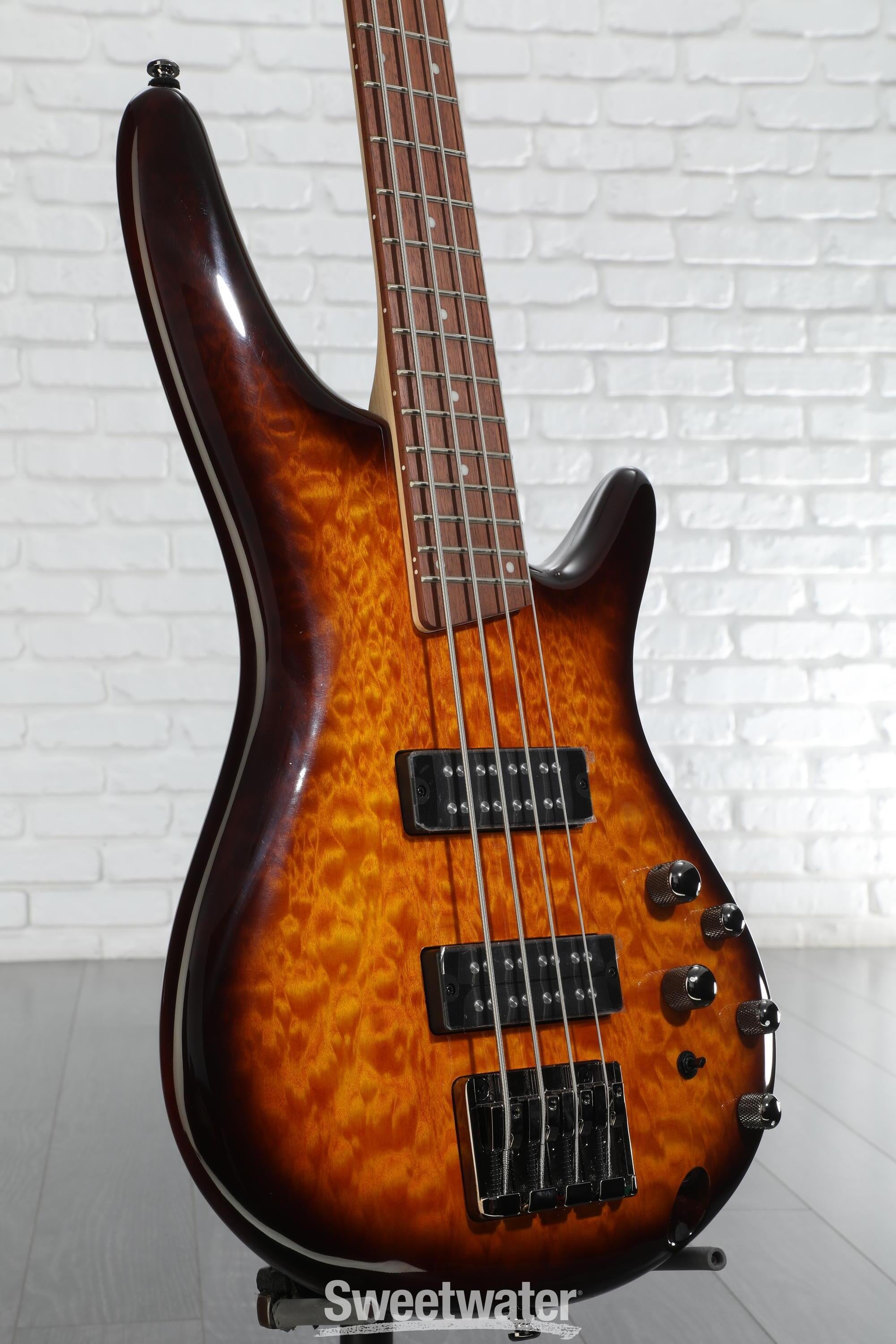 Ibanez Standard SR400EQM Bass Guitar - Dragon Eye Burst