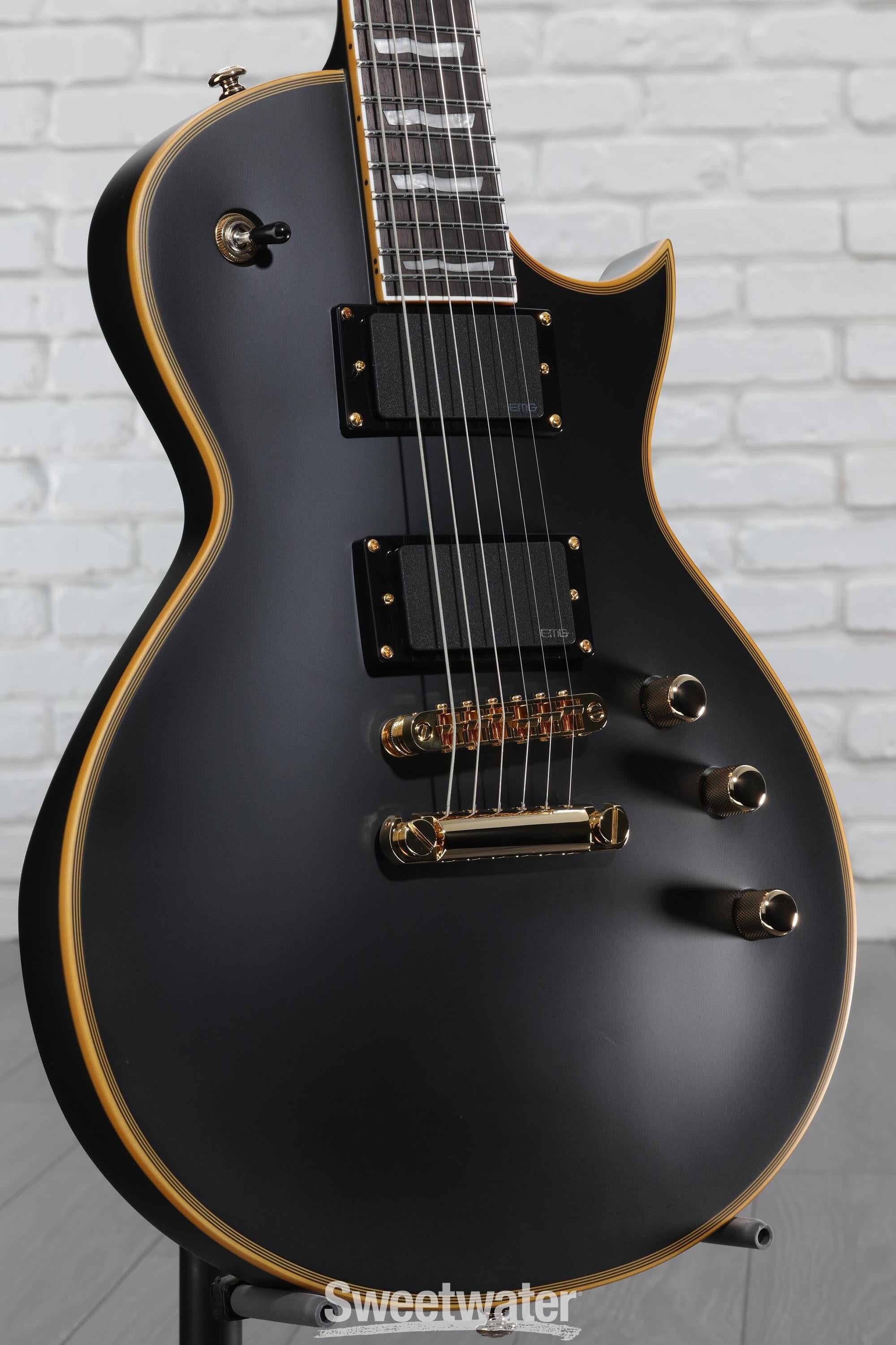 ltd ec1000 deluxe ビンテージブラック ESP LTD EC-1000 Electric Guitar - Vintage Black | Sweetwater