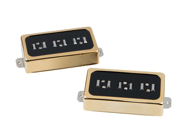 Seymour Duncan Custom Shop Phat Staple Pickup Set - Black with Gold Cover