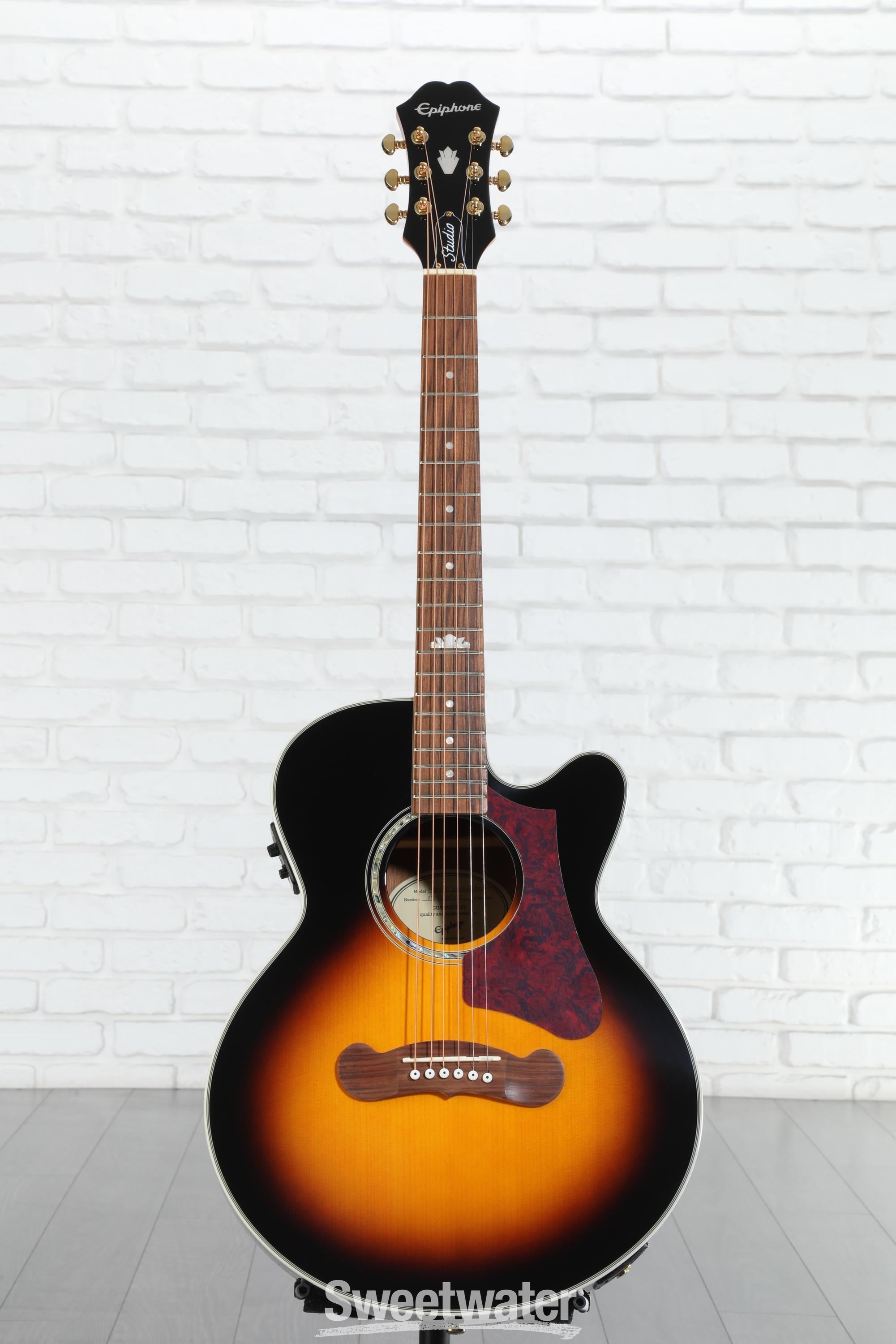 Epiphone J-200 EC Studio Parlor Acoustic-Electric Guitar - Vintage