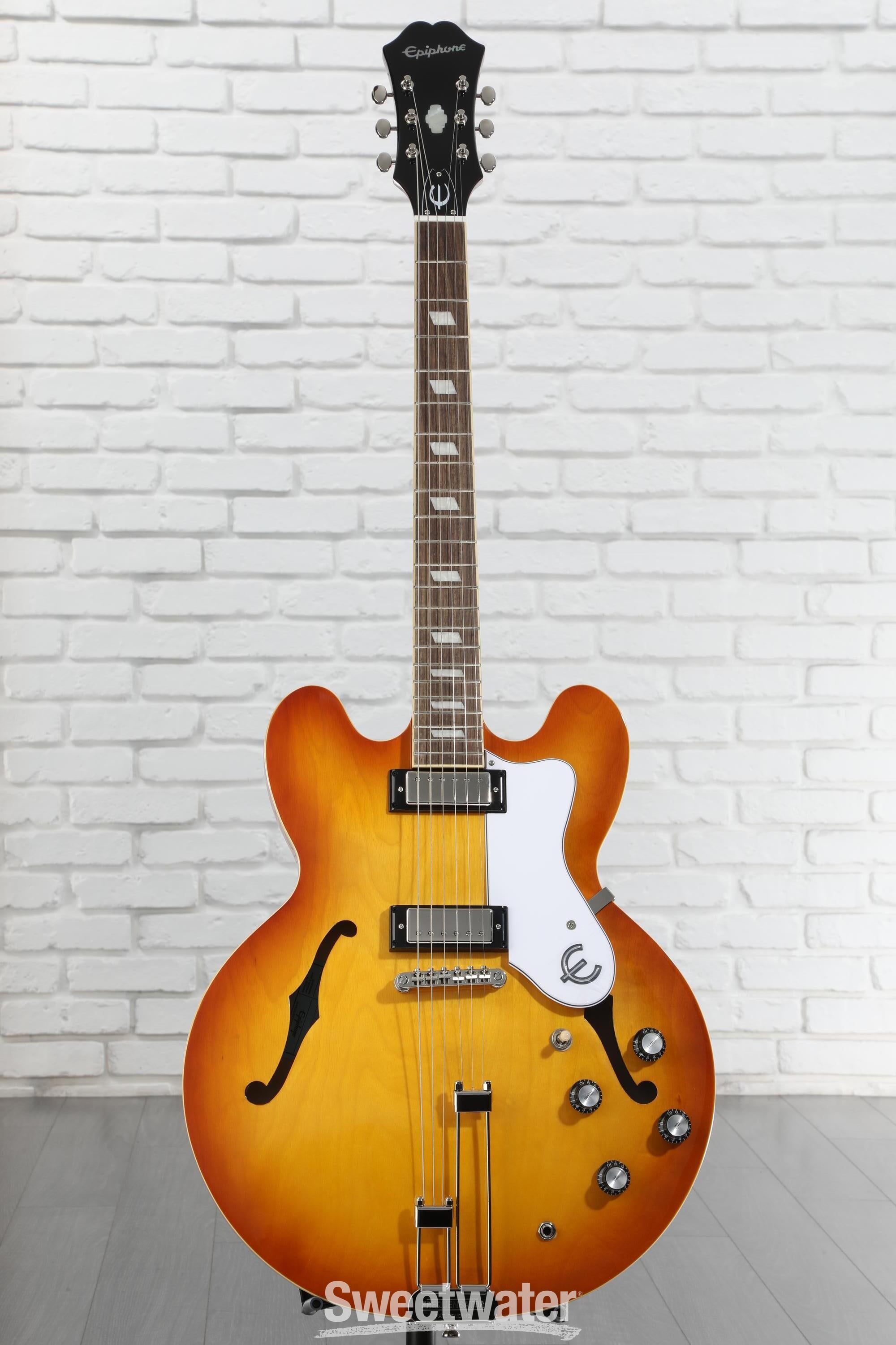 beep　Epiphone riviera Epiphone Riviera Semi-hollowbody Electric Guitar - Royal Tan
