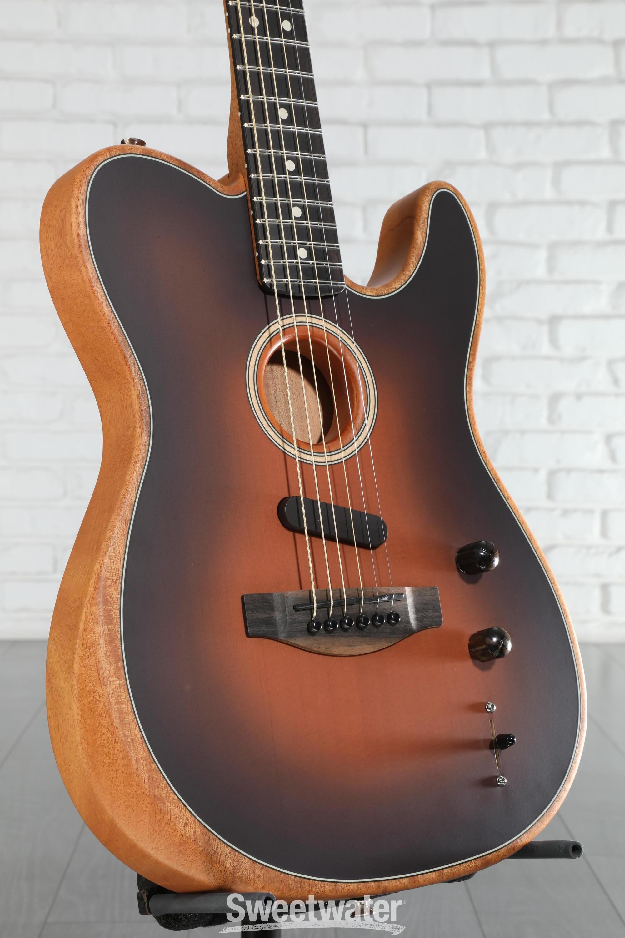 ギター Fender American Acoustasonic TELECASTER Amazon.com: Fender American Acoustasonic Telecaster Acoustic