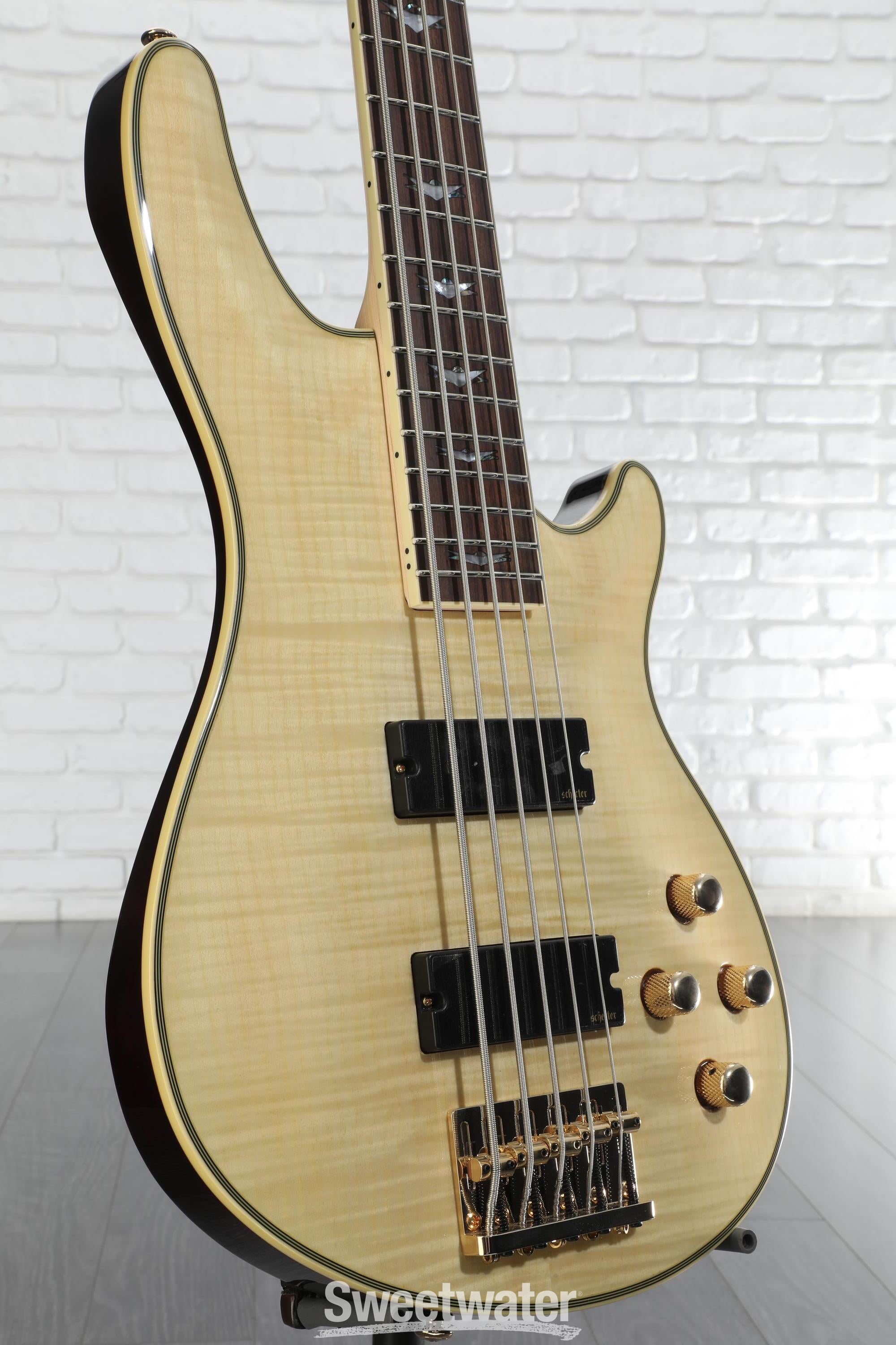 シェクター Diamond Series Omen Extreme-5 Schecter Omen Extreme-5 Bass Guitar - Natural | Sweetwater