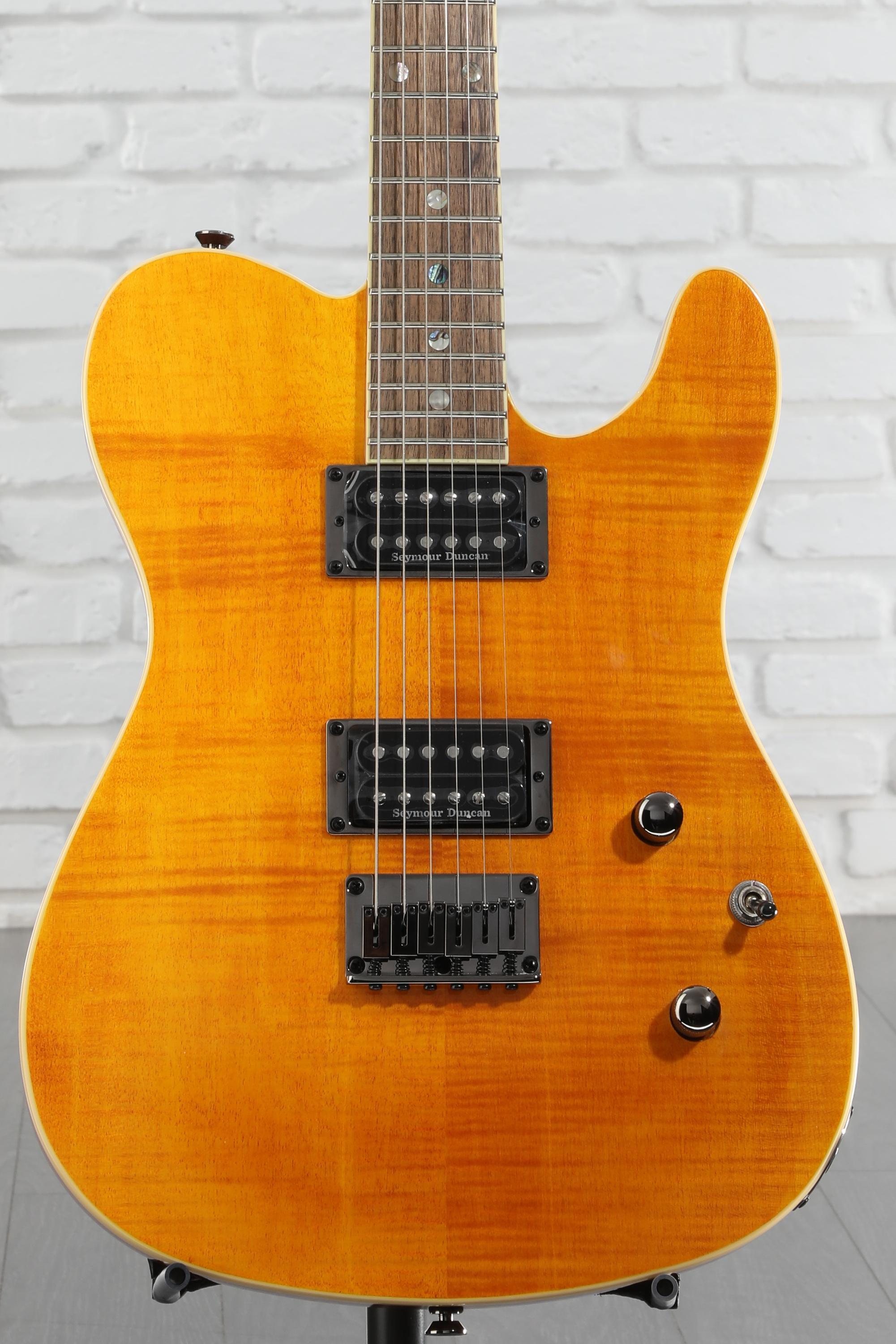 Fender Custom Telecaster FMT HH アンバー Fender Special Edition Custom Telecaster FMT HH - Laurel
