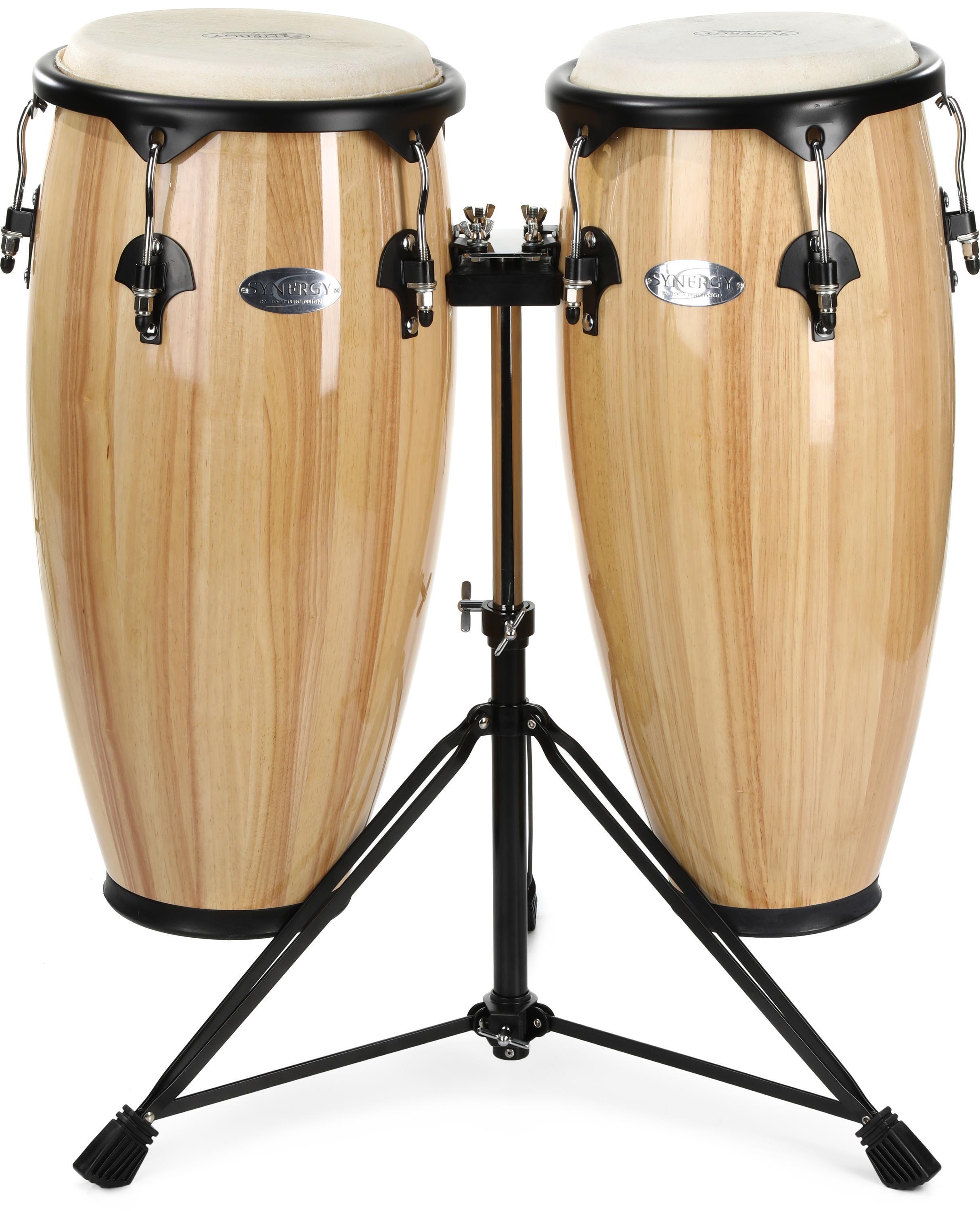 Toca Percussion Synergy Wood Congas Natural Sweetwater