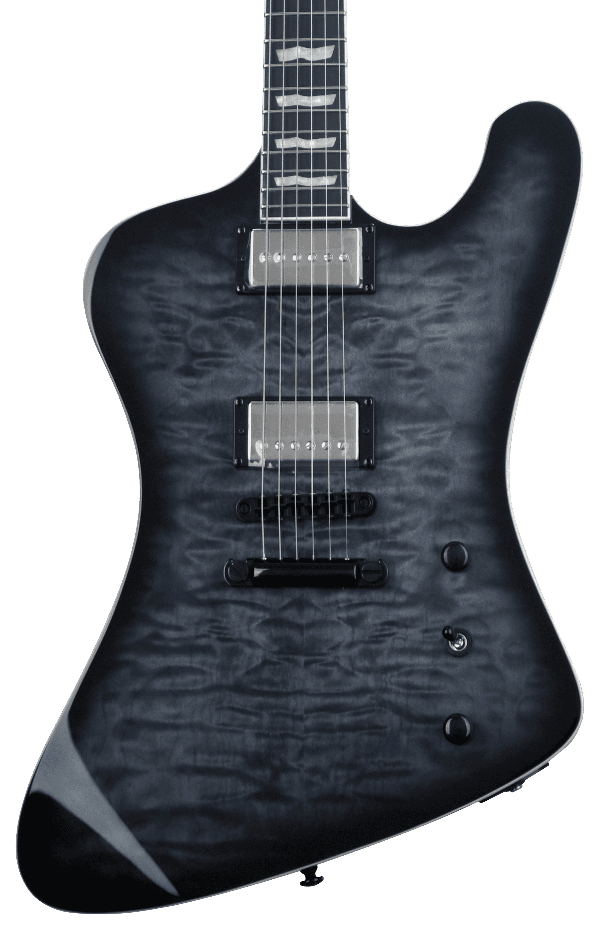 ESP LTD Phoenix-1000 QM Electric Guitar - See-thru Black