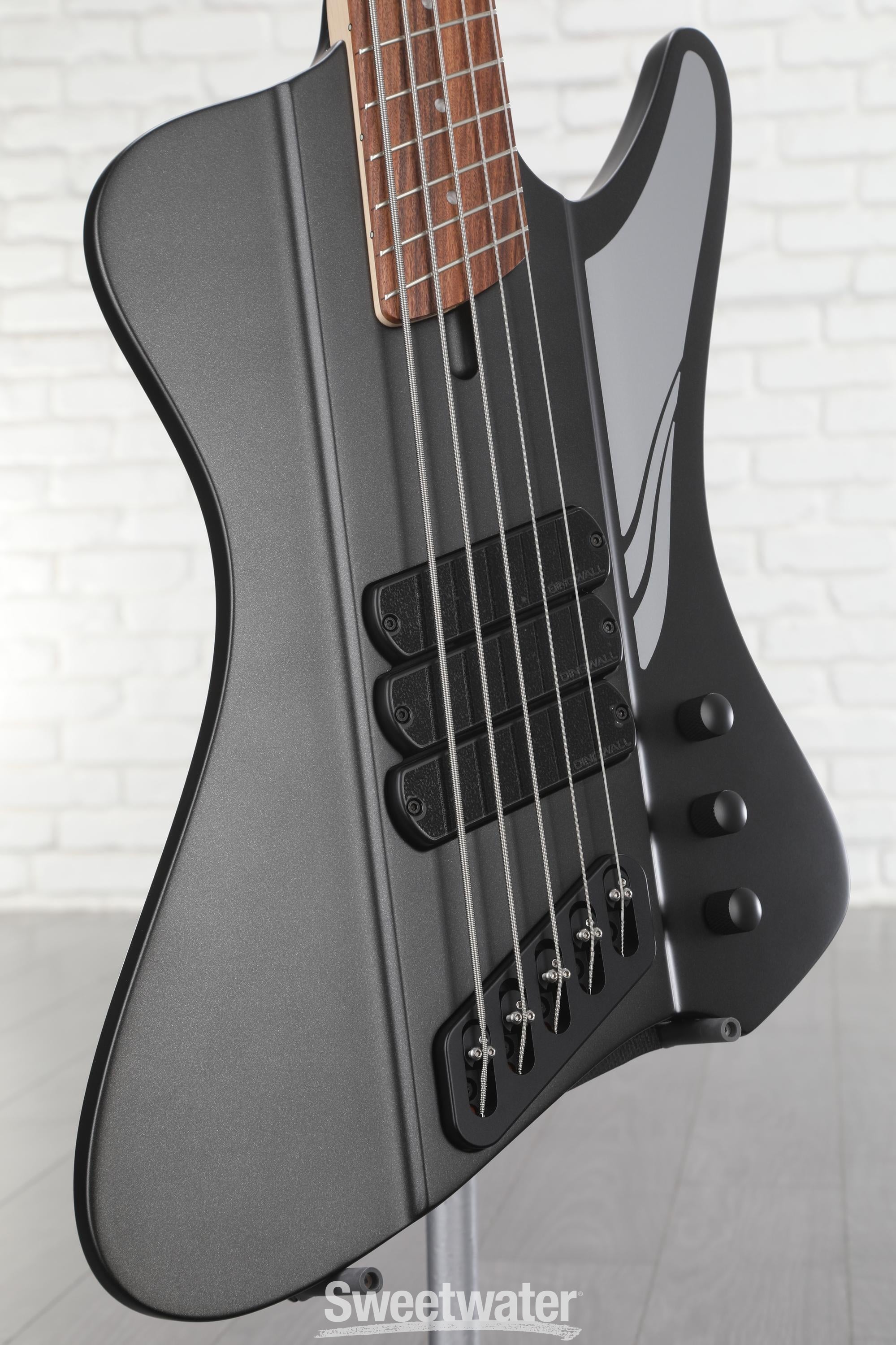Photo of Dingwall Guitars D-Roc 5-string Electric Bass Guitar - Matte Metallic Black