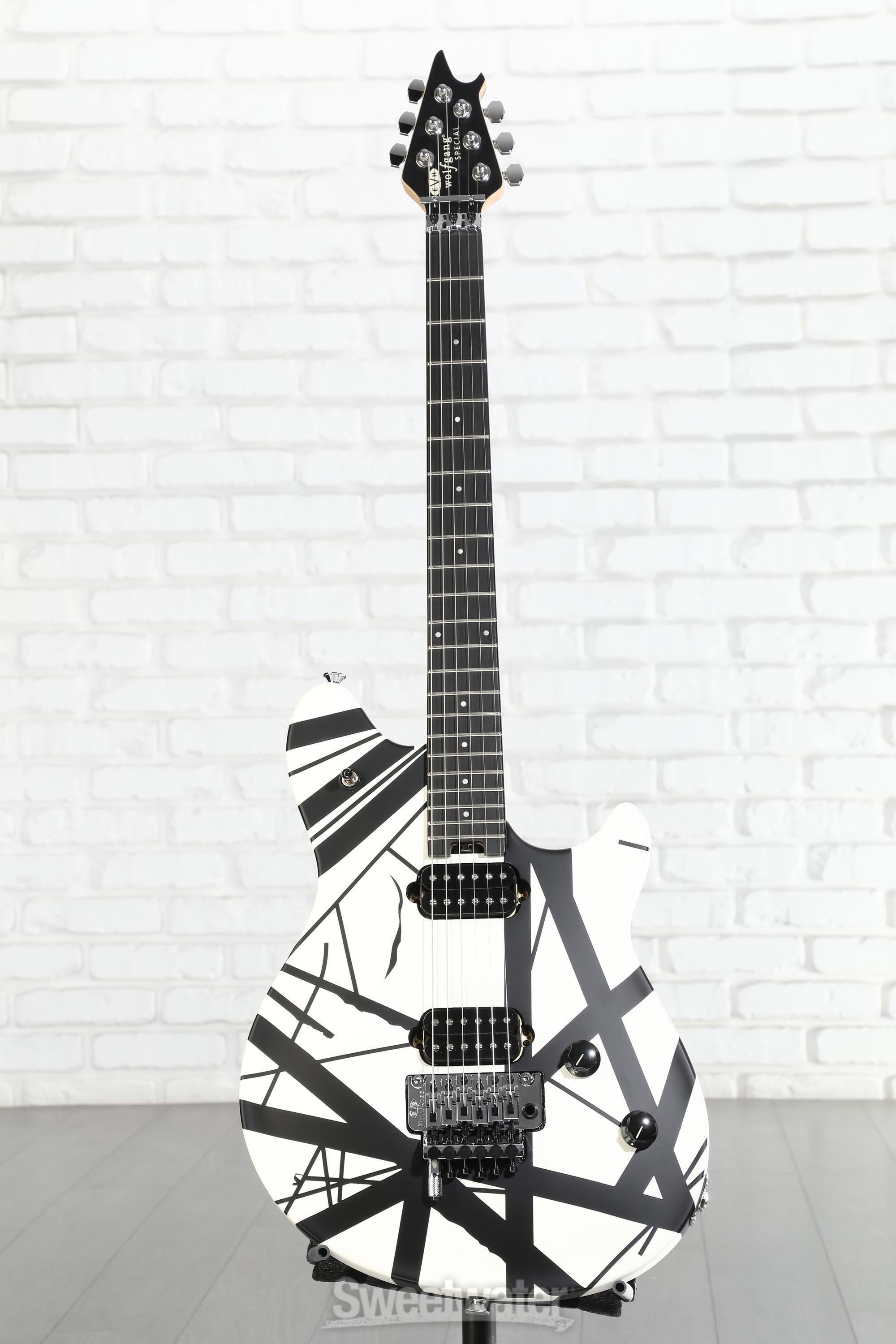 EVH Wolfgang Special Electric Guitar - Satin Striped Black/White