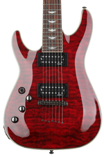 Photo of Schecter Omen Extreme-7 Left-Handed Electric Guitar - Black Cherry