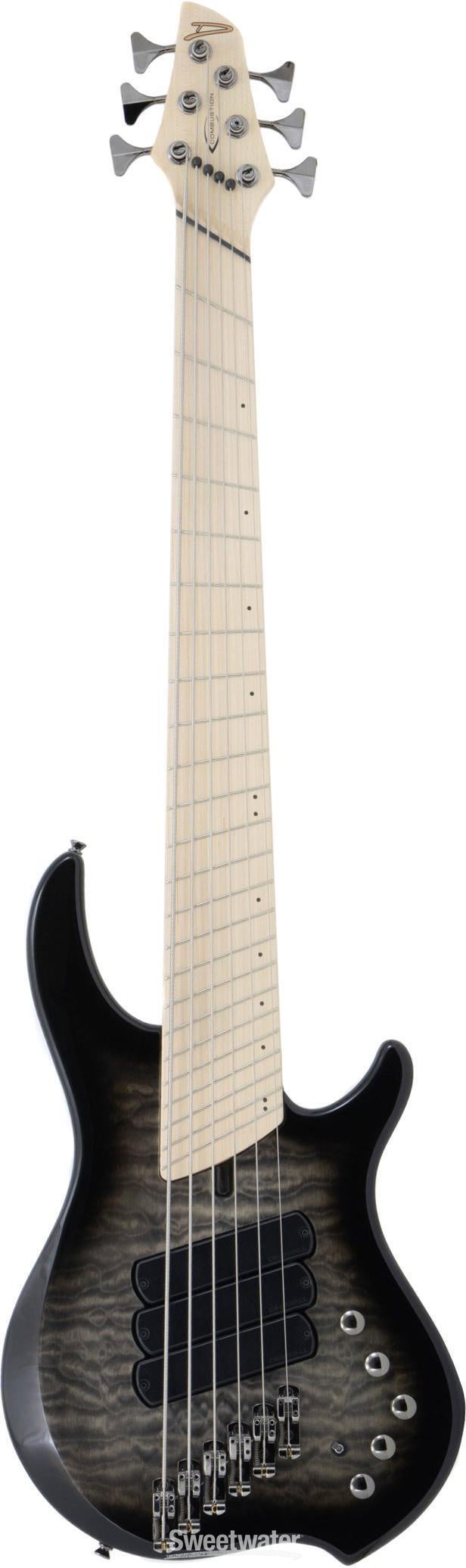 Dingwall Guitars Combustion 5-string Electric Bass - 2-tone Black 