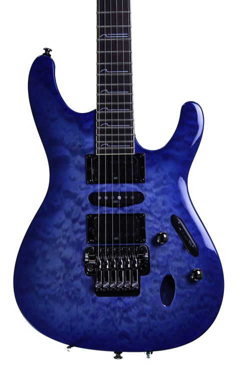Ibanez S570DXQM - Bright Blue Burst | Sweetwater