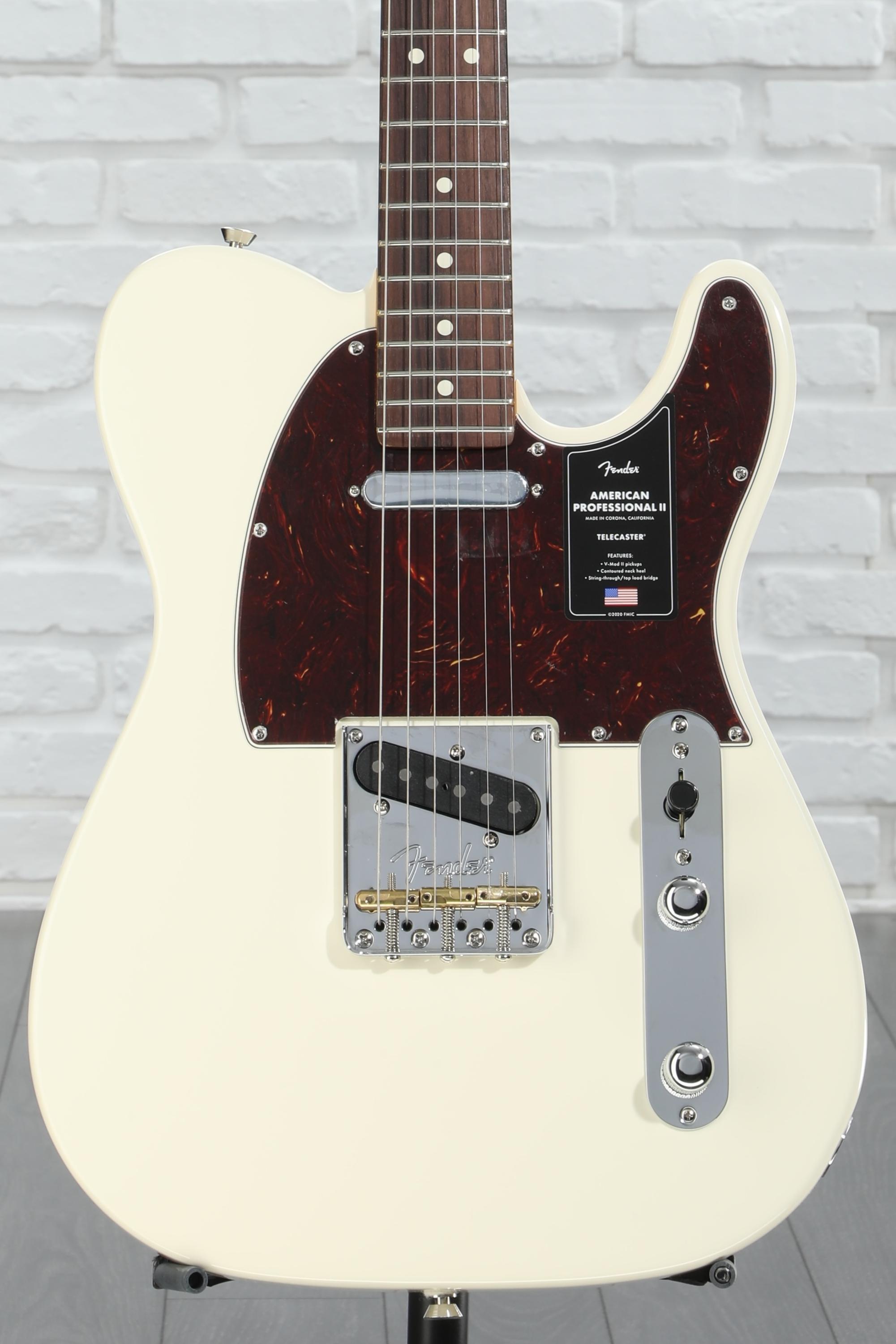 世界の American Fender Professional White Olympic - Telecaster II ギター