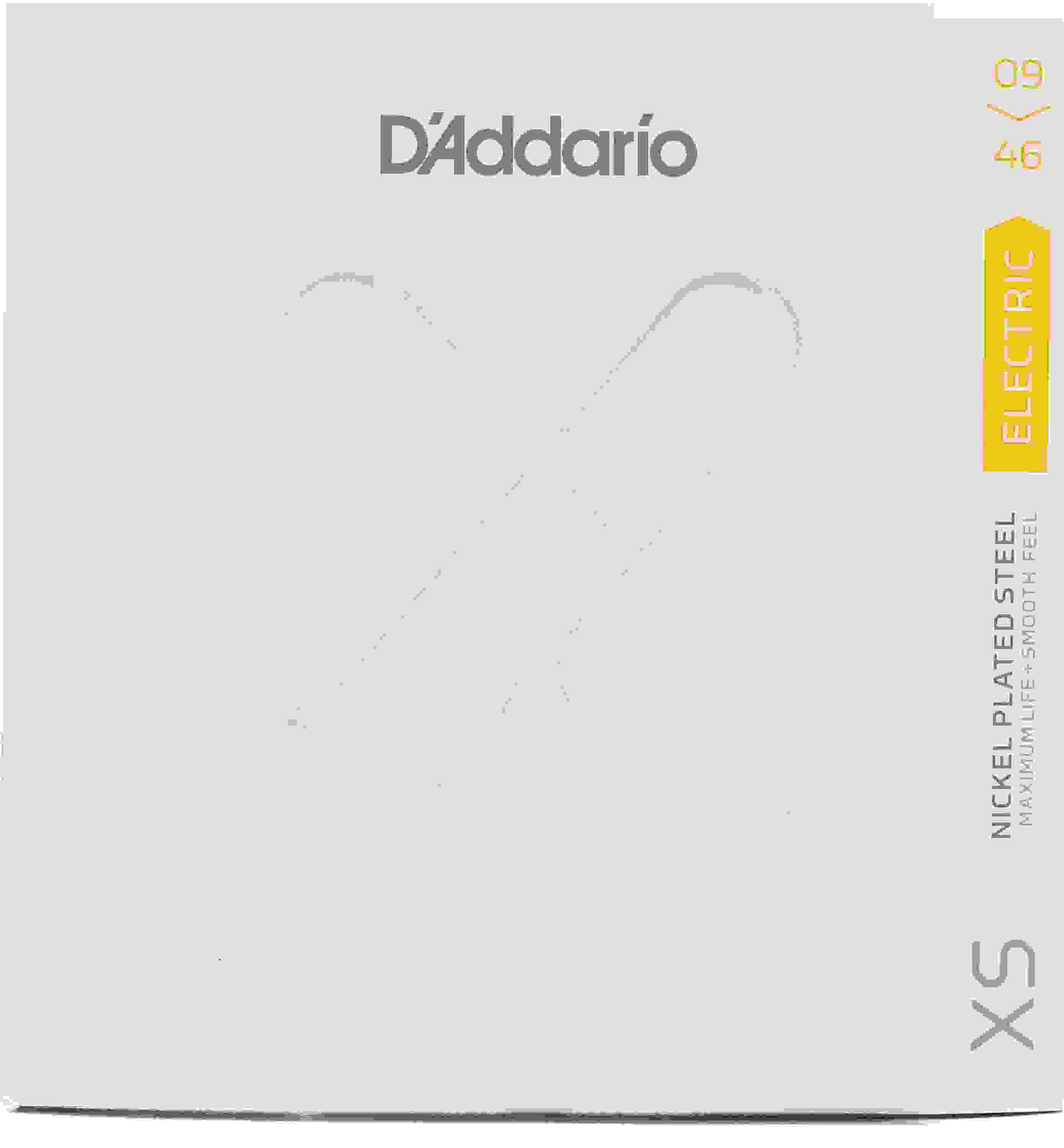 D'Addario XSE0946 XS Nickel-plated Steel Coated Electric Guitar Strings - .009-.046 Super Light Top/Regular Bottom
